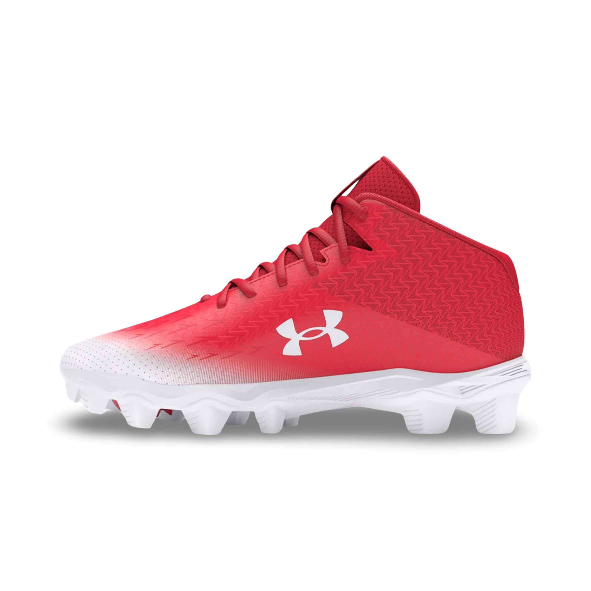Kid's UA Spotlight Franchise 4 RM JR Football Cleats - Red