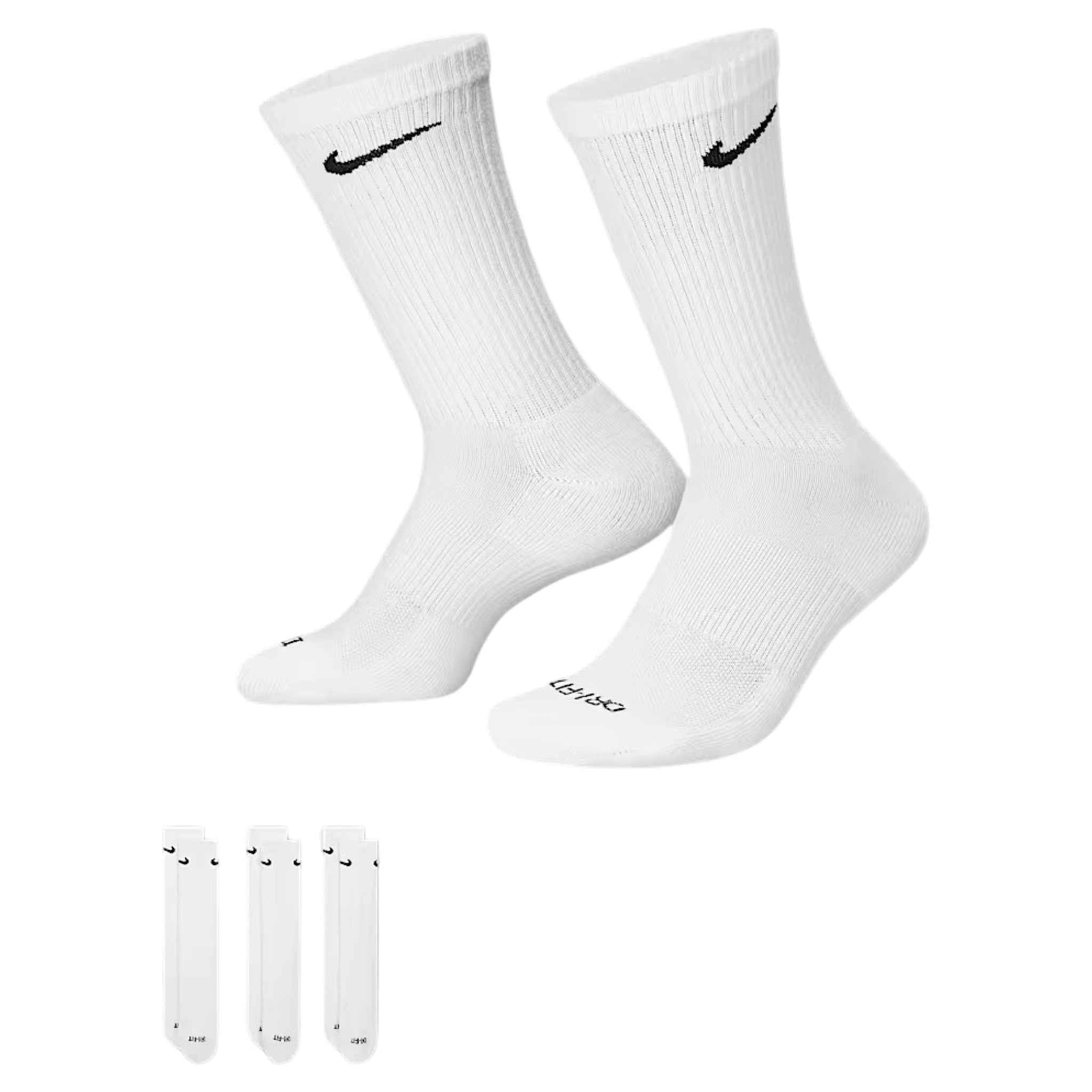 Nike Everyday Training Crew Socks - Plus Cushioned (3 Pairs)