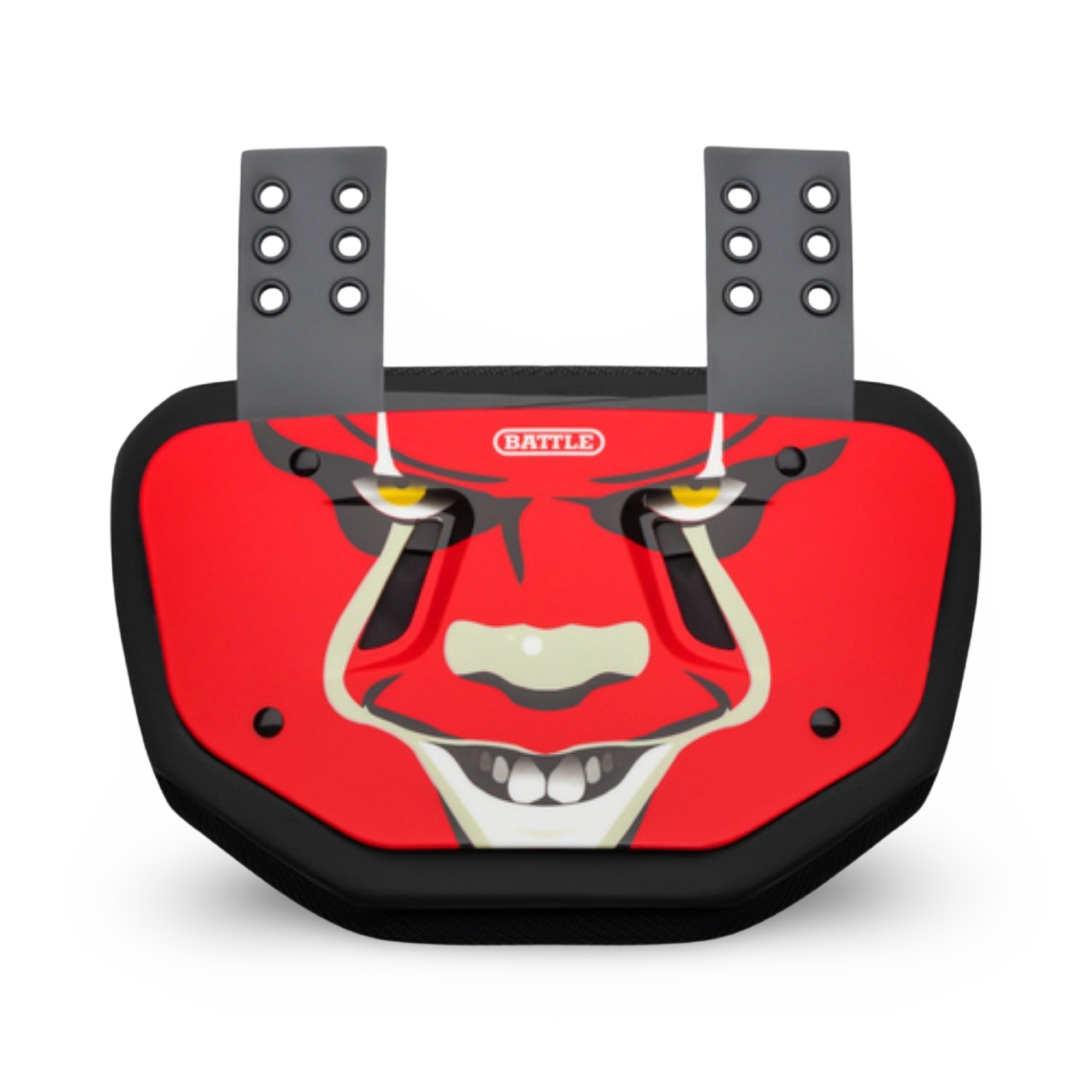 Battle "Clown23" Chrome Football Back Plate - Adult