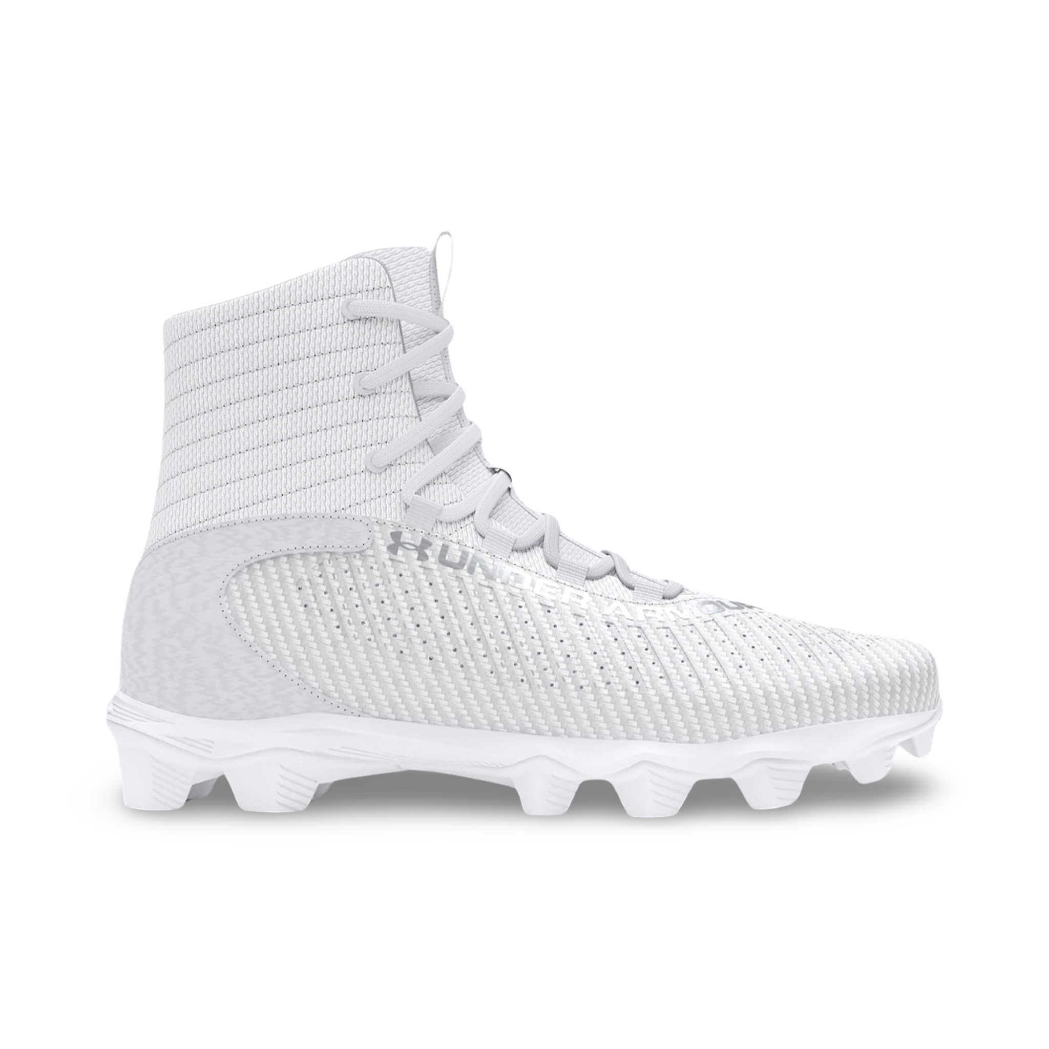 Men's UA Highlight 2 RM Football Cleats - Blanc