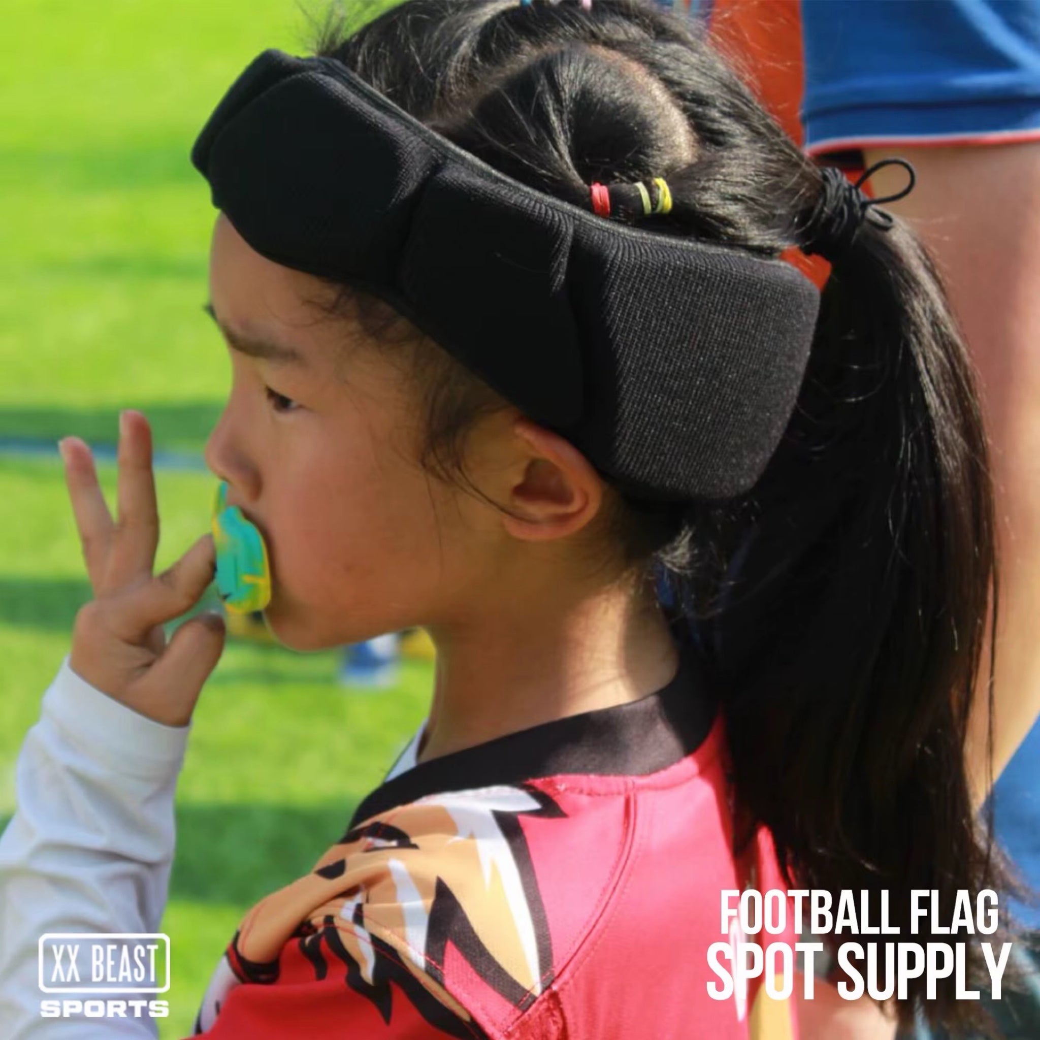 XX BEAST Protective Headband - Flag Football with case avec boitier