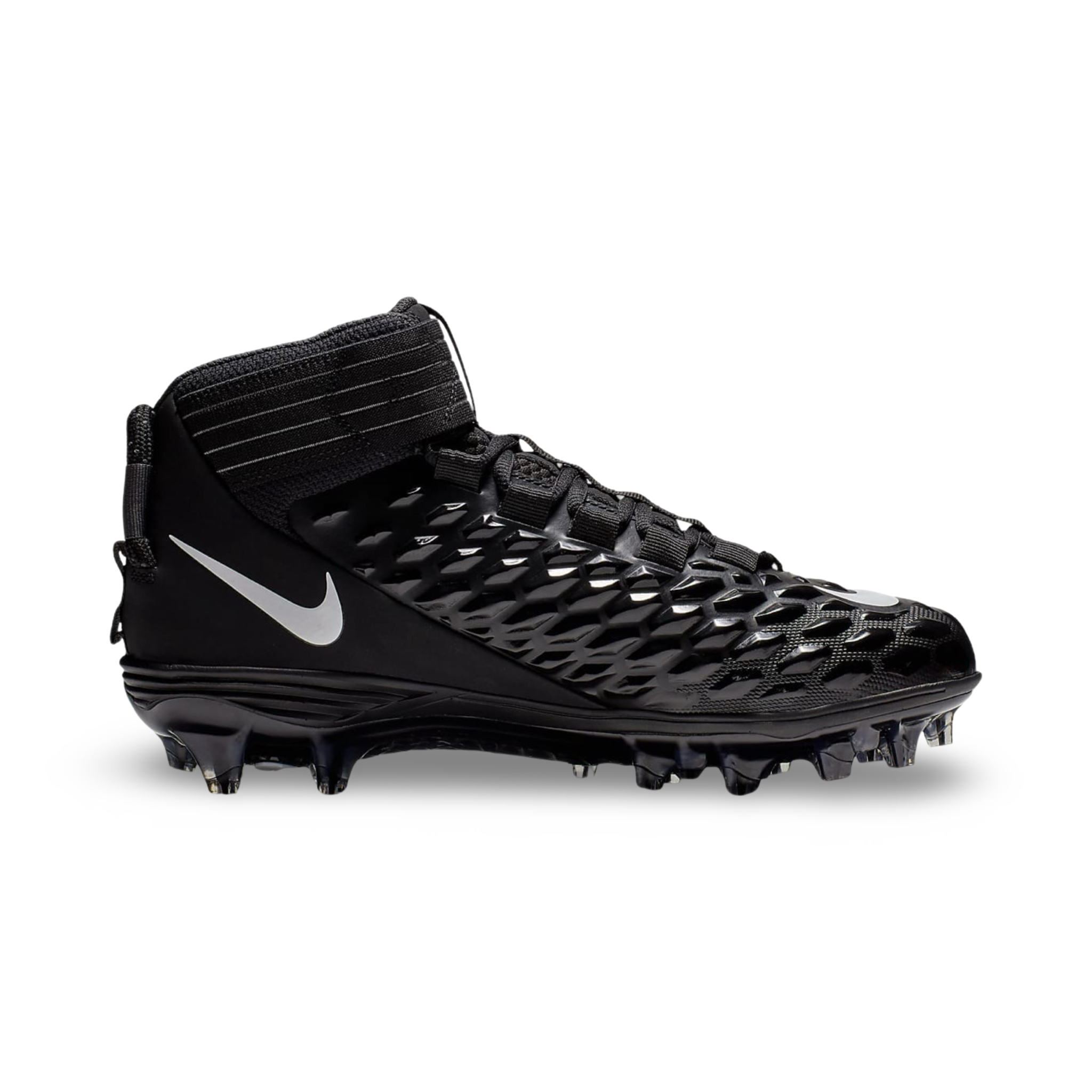 Nike Force Savage Pro 2 Mid Lineman - Noir Soulier Wide pour joueurs de lignes