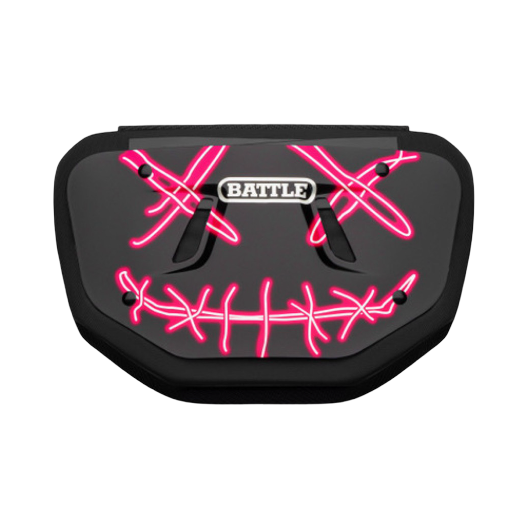 Battle "Nightmare" Chrome Football Back Plate - Adult