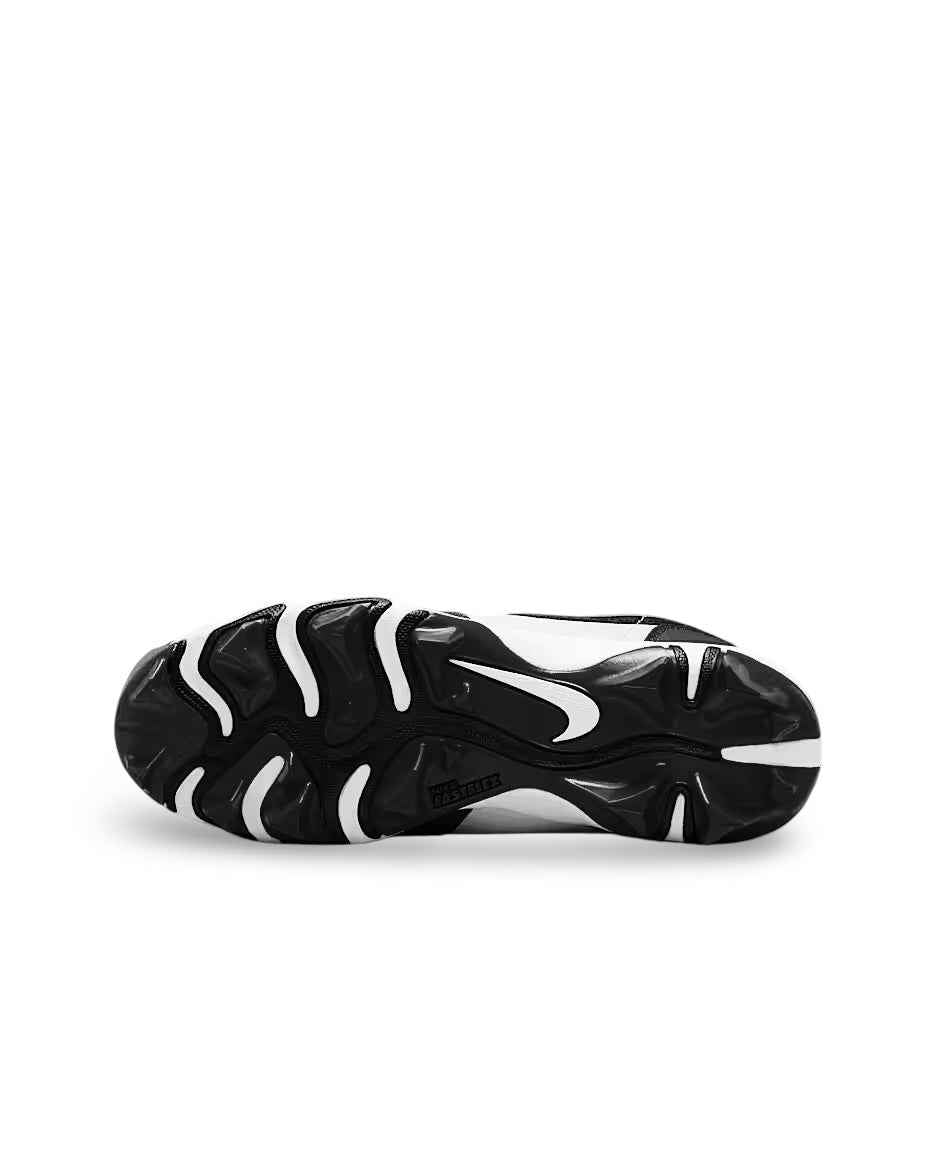 Kids' Jordan 1 Low Football Cleats - White/Black