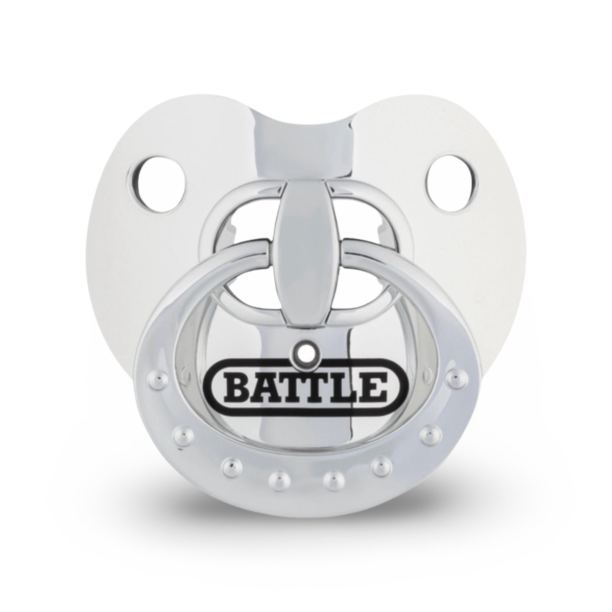 Battle "Binky" Oxygen Football Mouthguard - Chrome