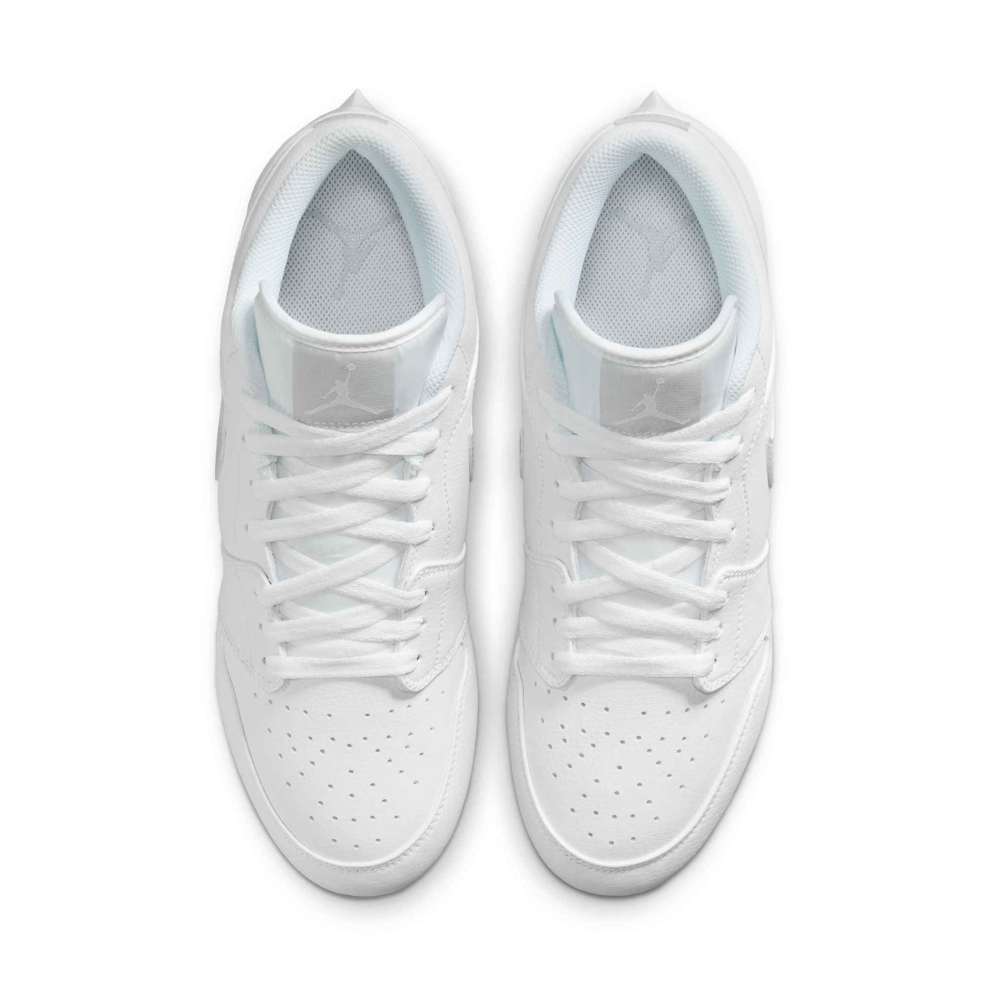 Jordan 1 Low TD Football Cleat - White/White