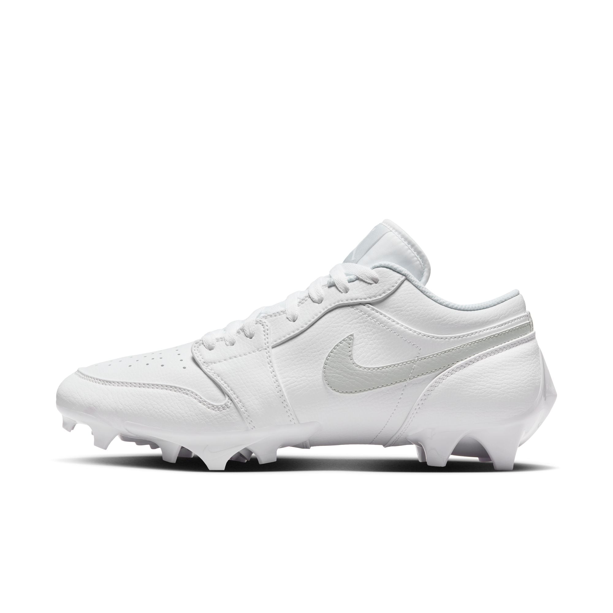 Jordan 1 Low TD Football Cleat - White/White