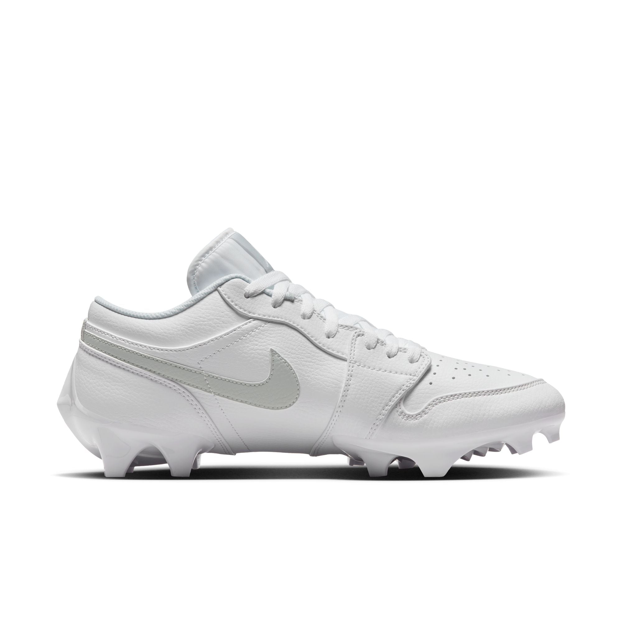 Jordan 1 Low TD Football Cleat - White/White