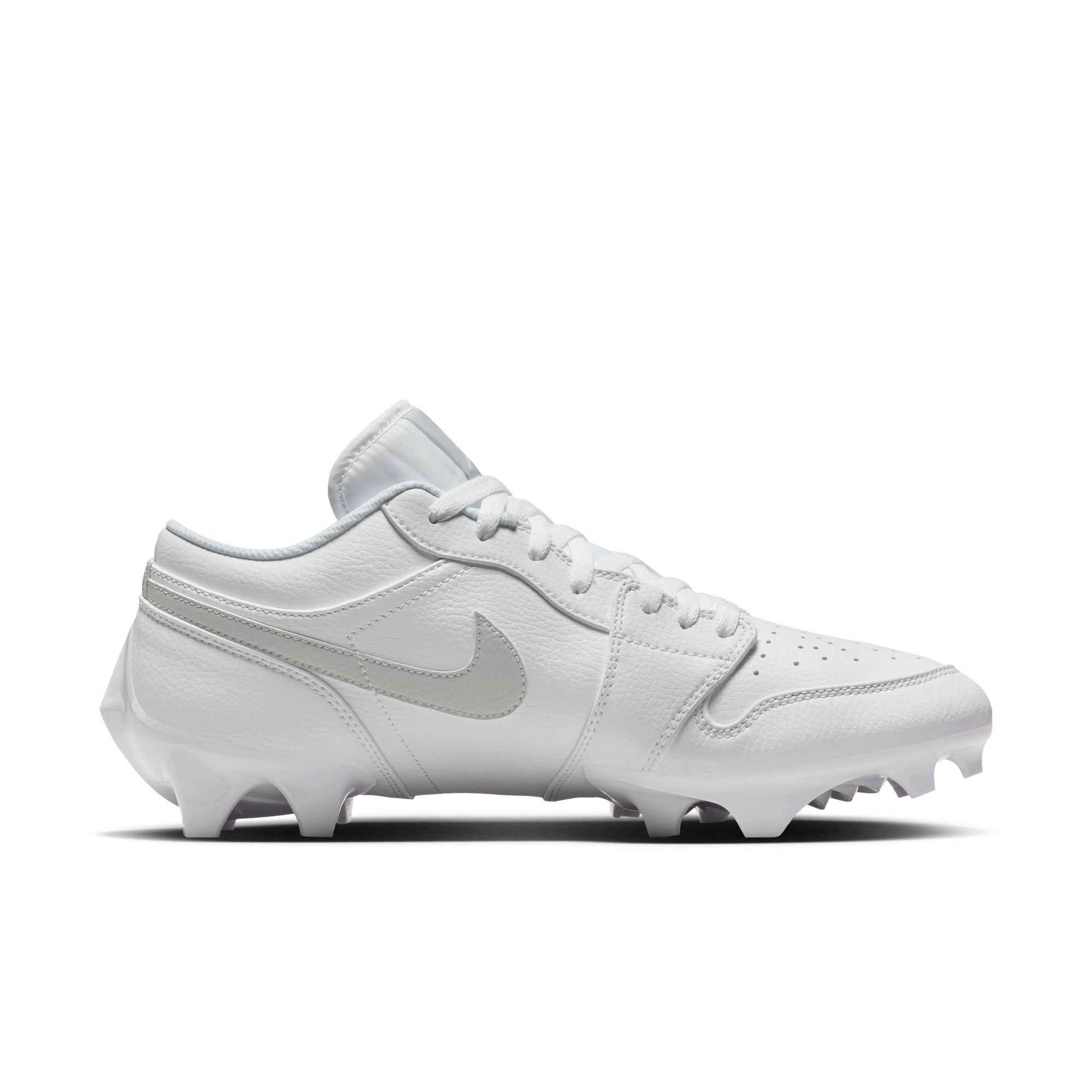Jordan 1 Low TD Football Cleat - White/White