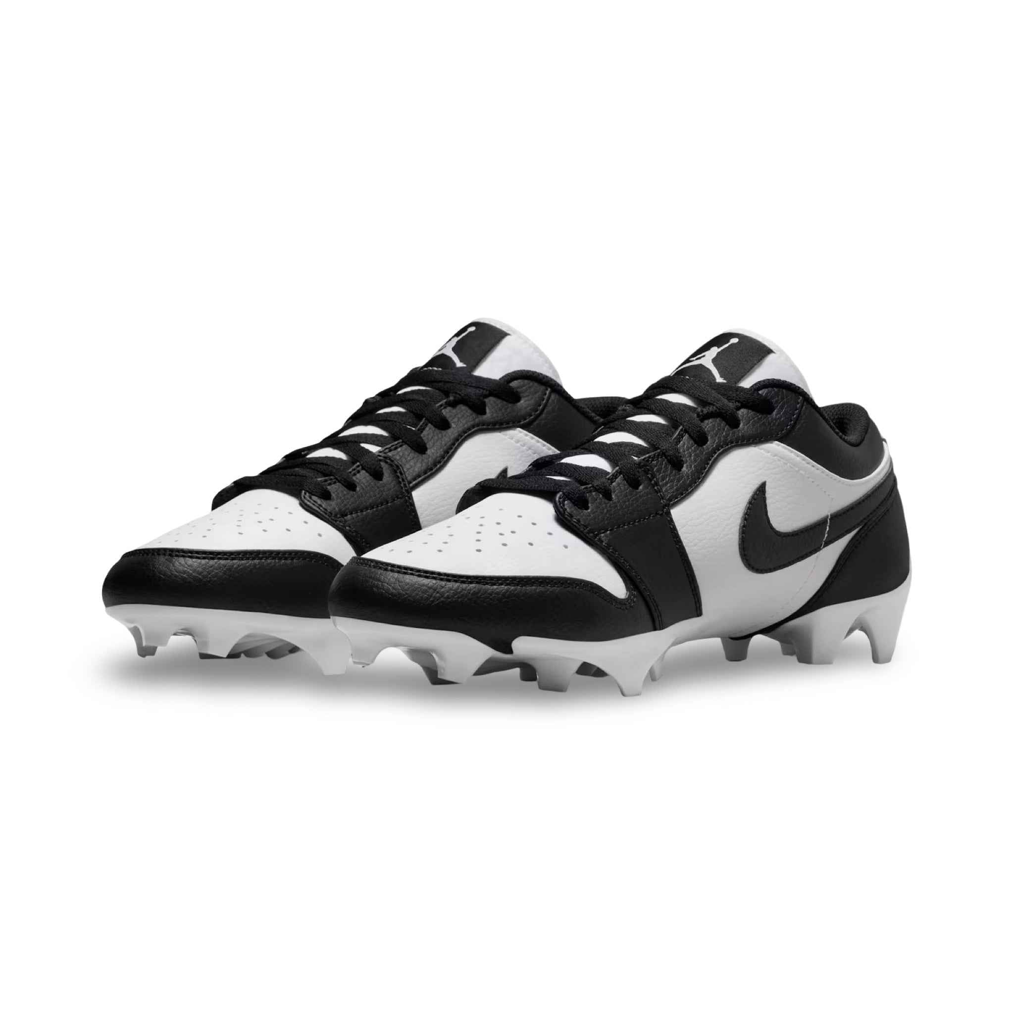 Jordan 1 Low TD Football Cleat - White/Black