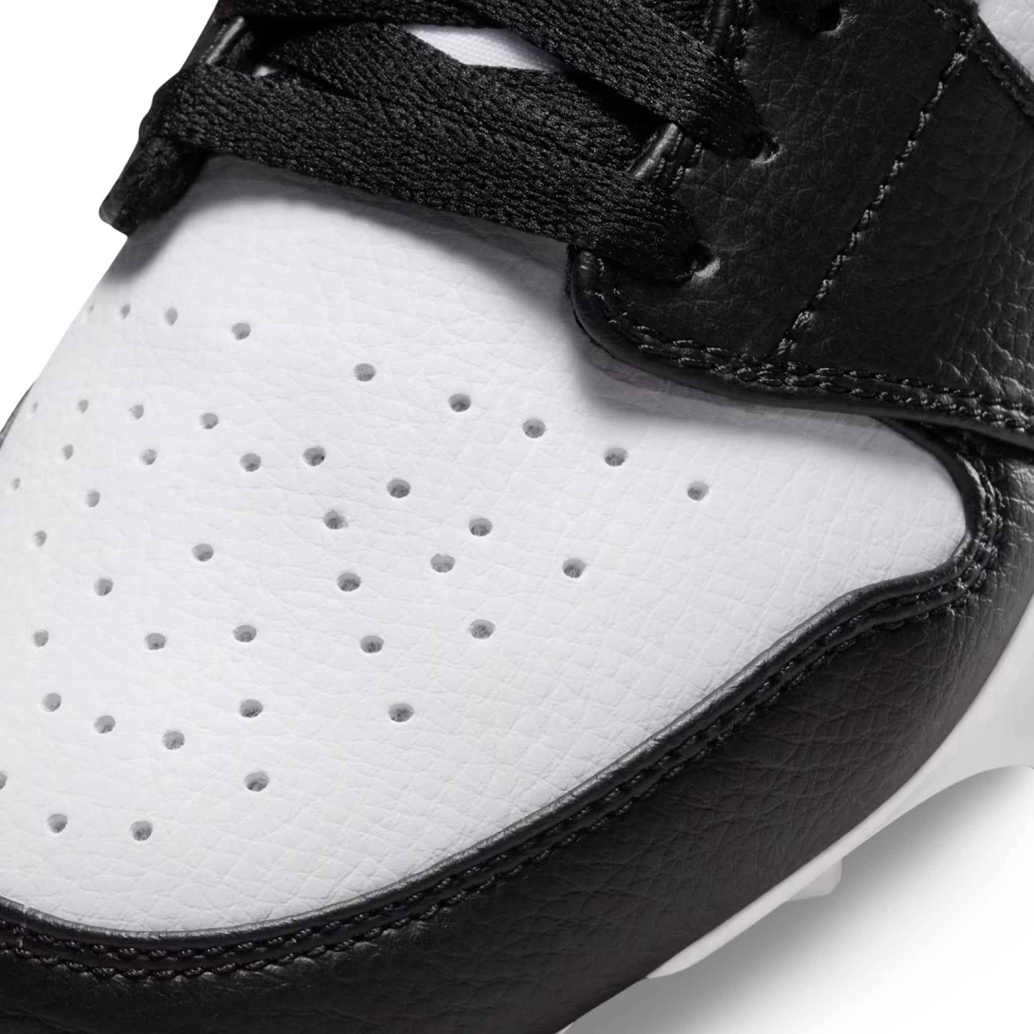 Jordan 1 Low TD Football Cleat - White/Black