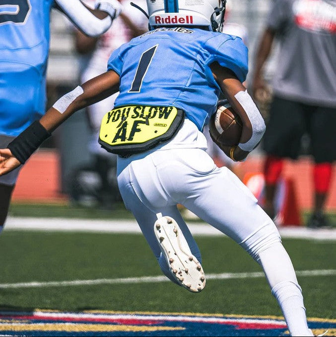 Kid’s Battle "Slow AF" Chrome Football Back Plate - Beastfoot