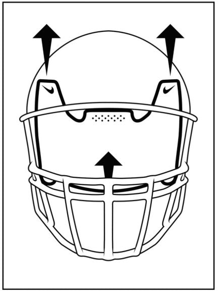 Nike Vapor Football Eye Shield visor Adult and Youth- Clear Visière claire Nike Adulte et enfant