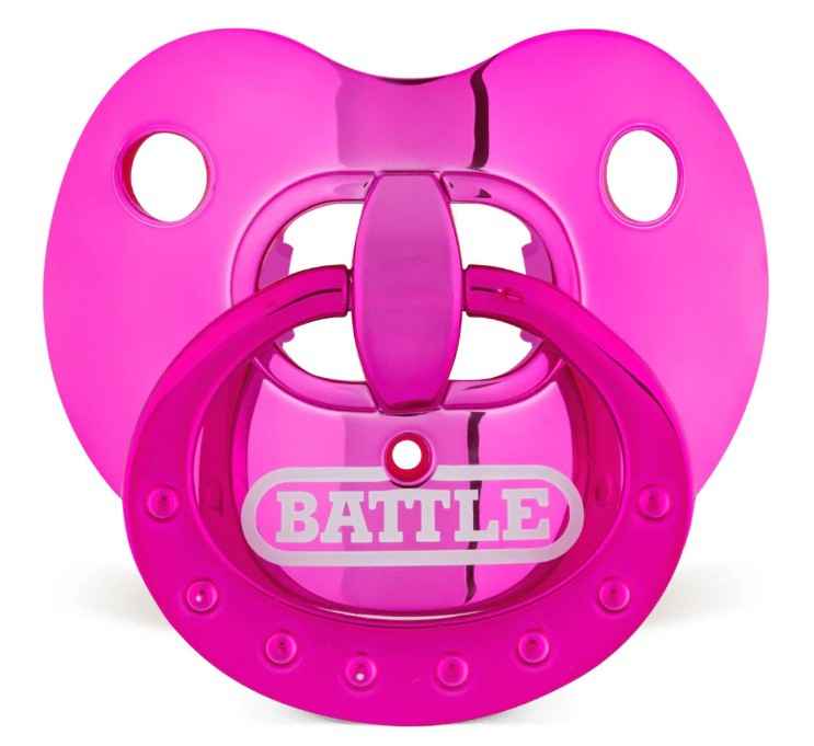 Binky Chrome Oxygen Football Mouthguard pink