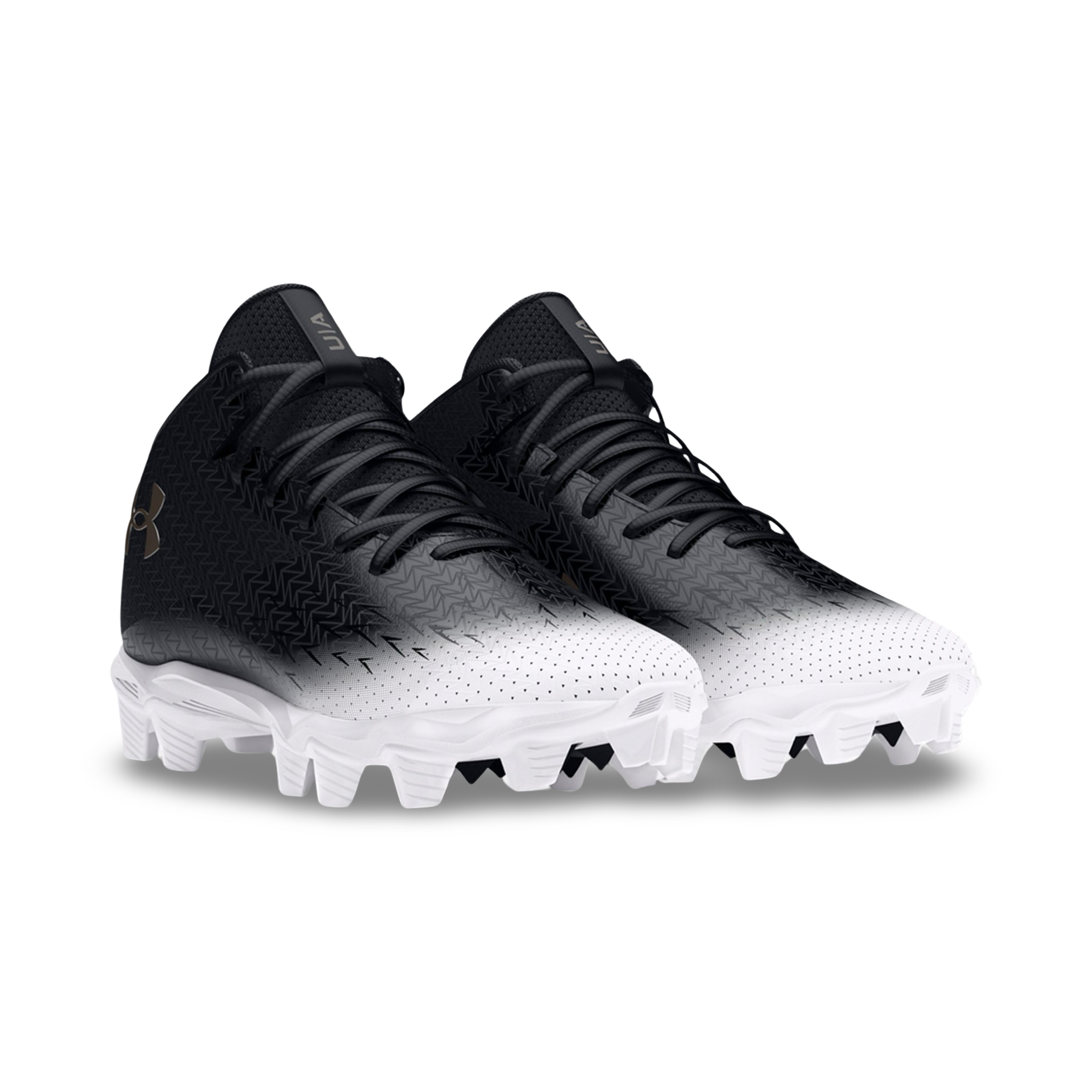 Kid's UA Spotlight Franchise 4 RM JR Football Cleats - Black