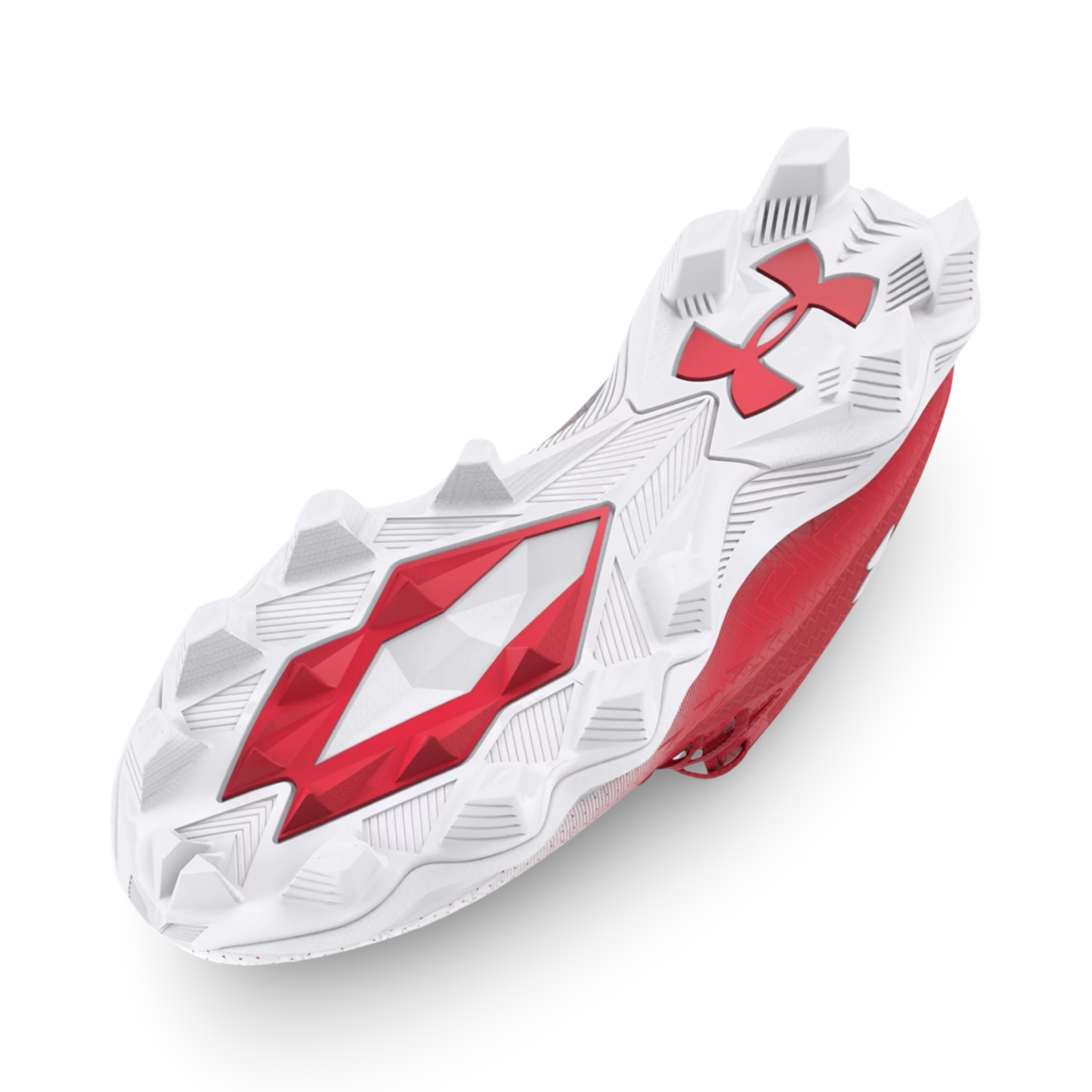 Men's UA Spotlight Franchise 4 RM Football Cleats - Red - Beastfoot