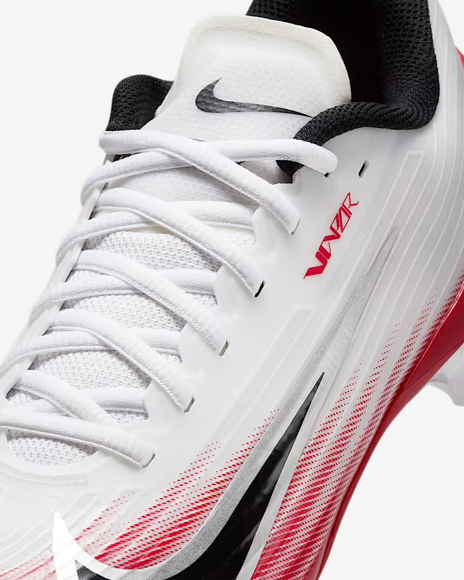 Nike Vapor Speed 3 Football Cleats - White/Red