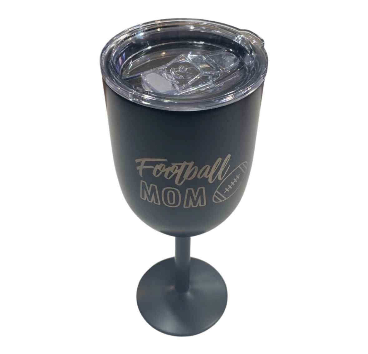 Coupe à Vin 12oz Football Mom