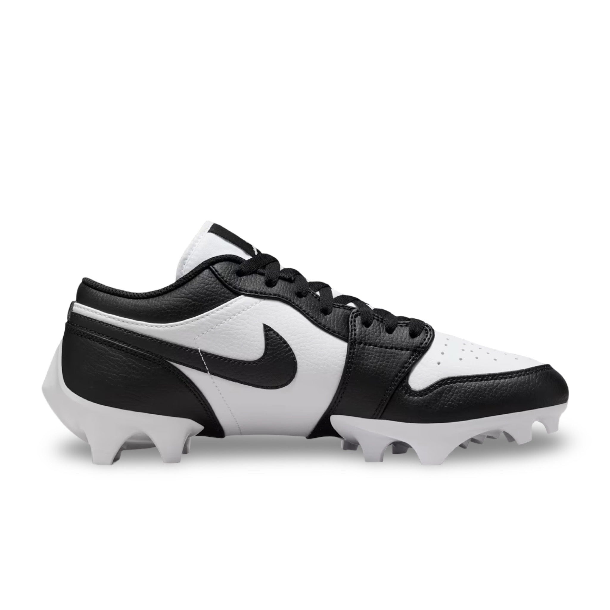 Jordan 1 Low TD Football Cleat - White/Black