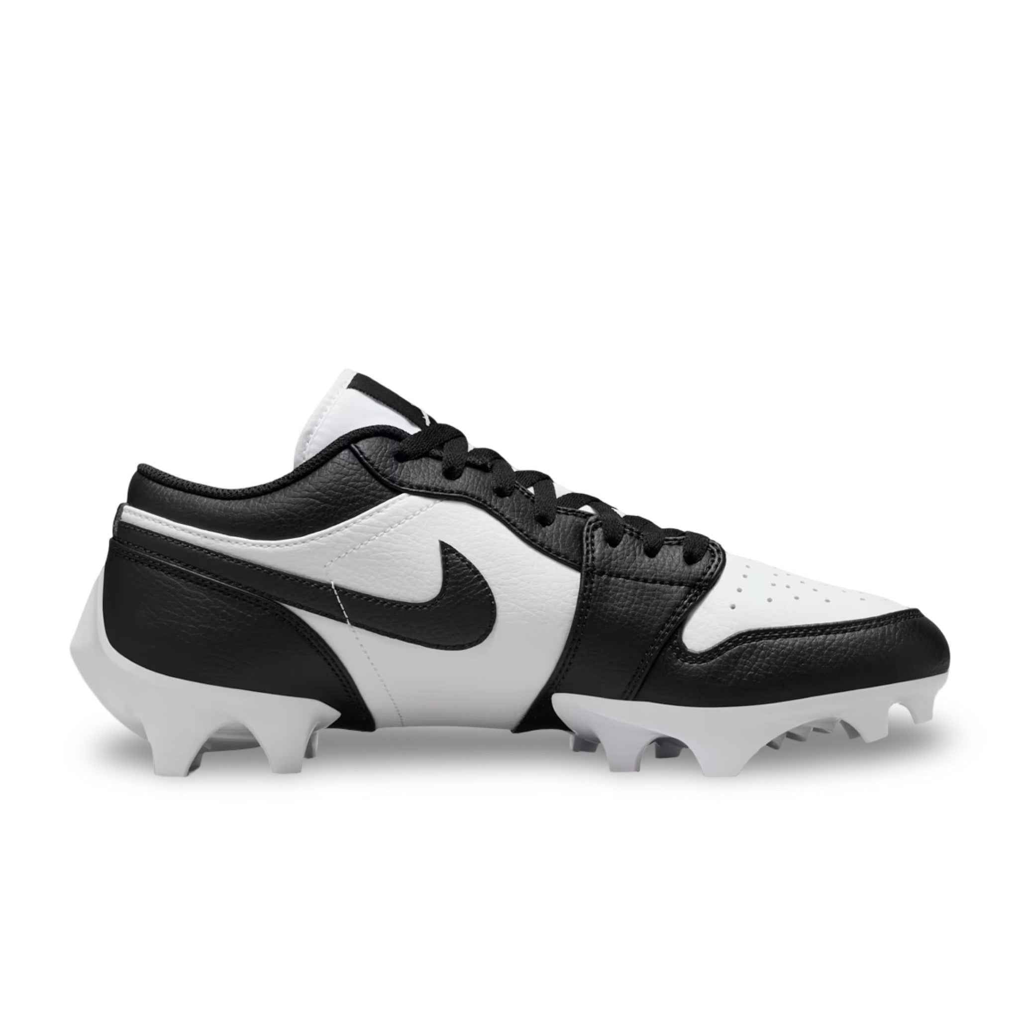 Jordan 1 Low TD Football Cleat - White/Black