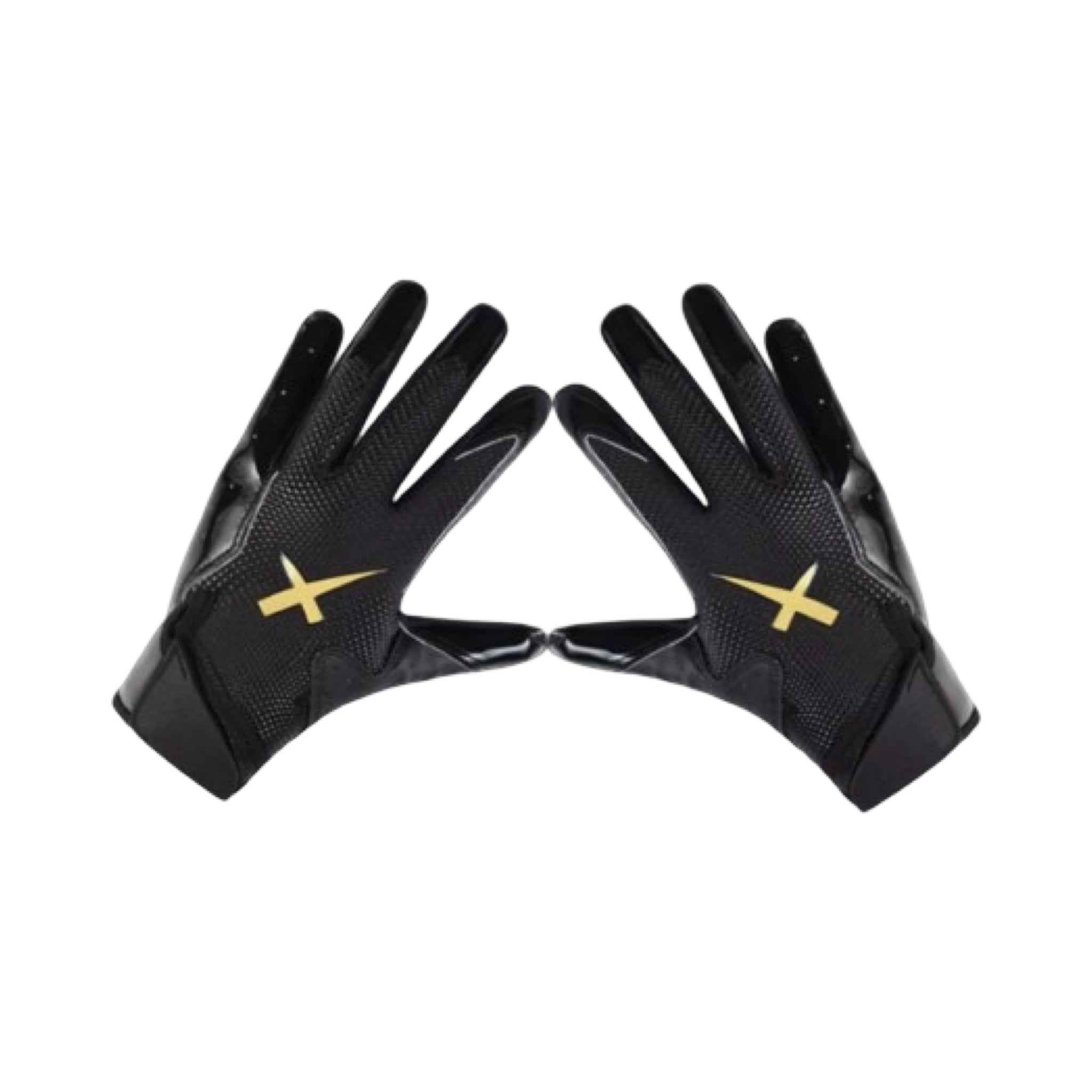 XX BEAST Adult Football Gloves - Black/Gold