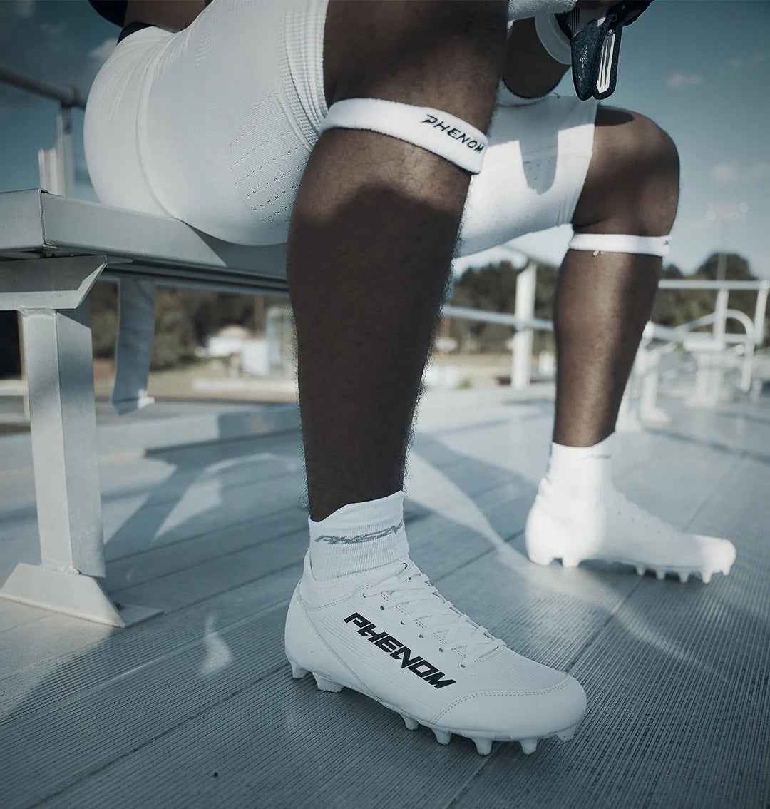 Phenom Elite Velocity 3.0 Football Cleats - White CLEARANCE***LIQUIDATION***