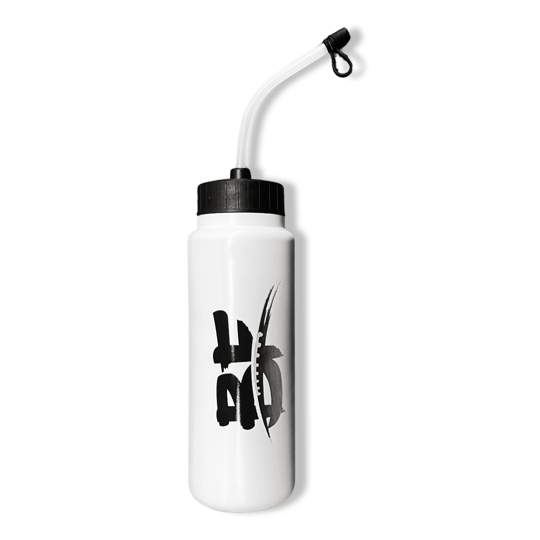 Beastfoot Water Bottle with Long Straw so you don't have to remove your helmet
