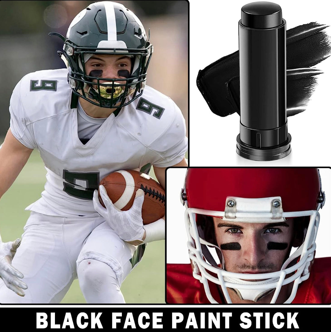 Markworth Football Eye Black Stick Crayon noir pour le visage