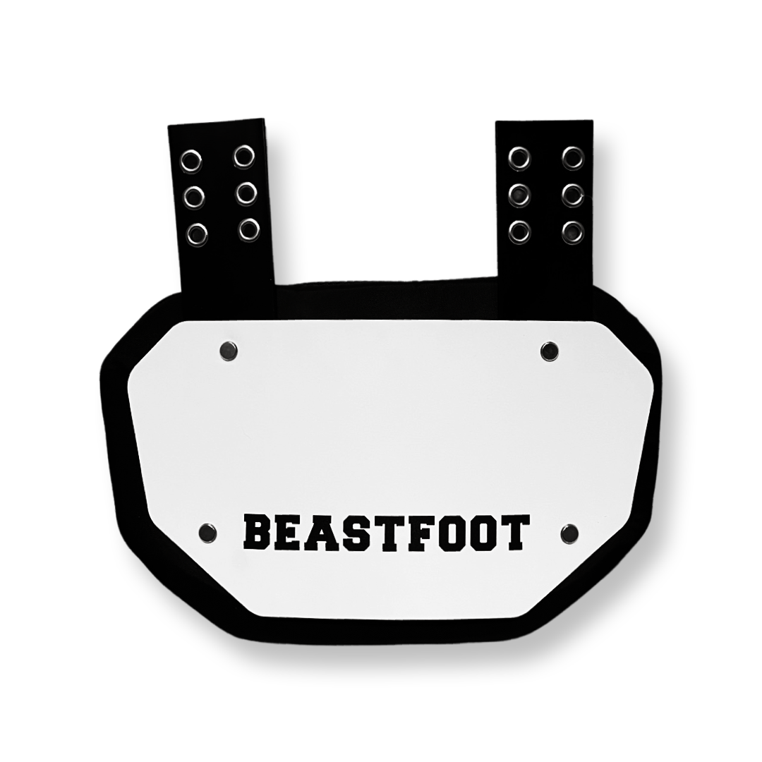 Beastfoot White Football Back plate - Adult & Youth