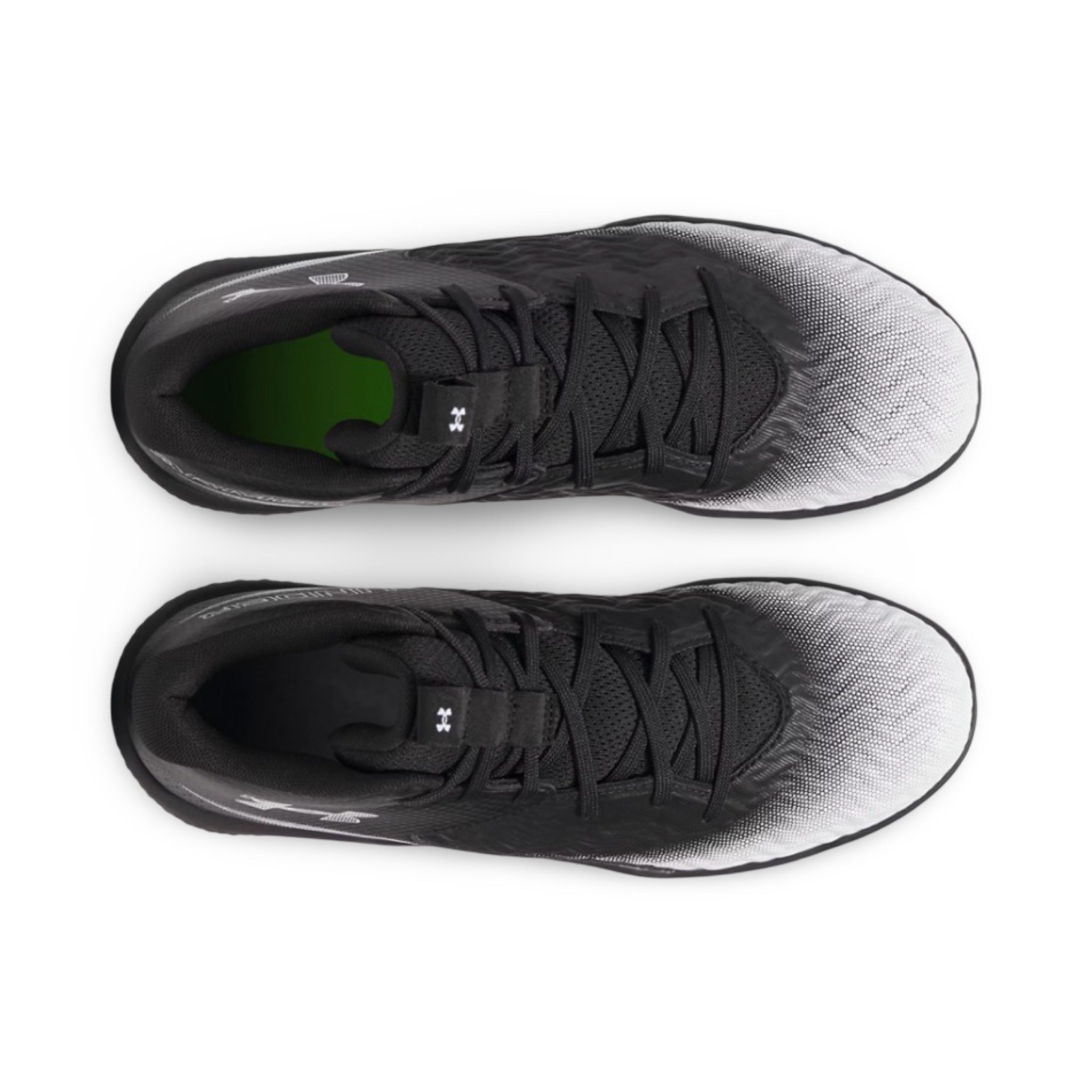 UA Spotlight Men's Mid Football Cleats - Black/White