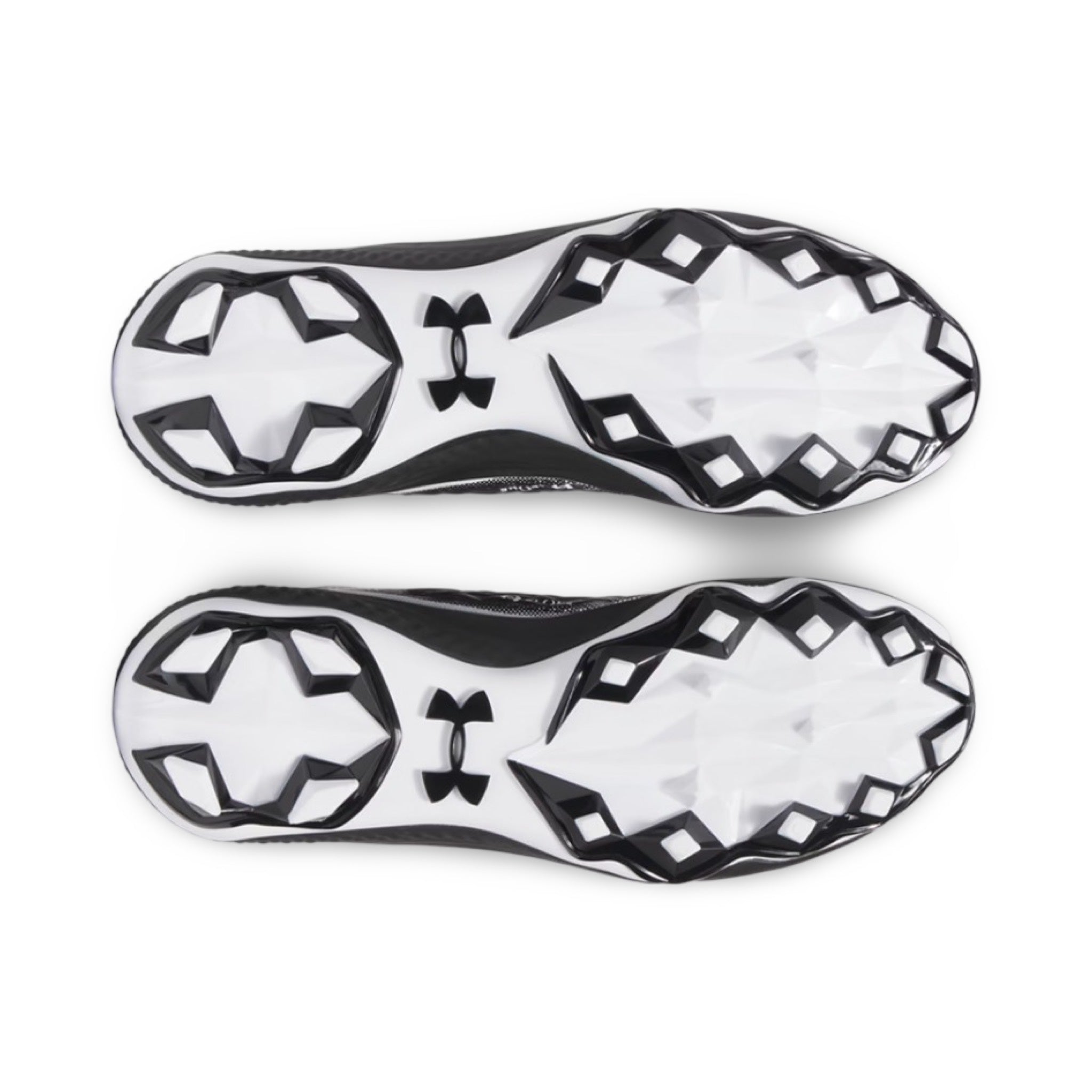 UA Spotlight Men's Mid Football Cleats - Black/White