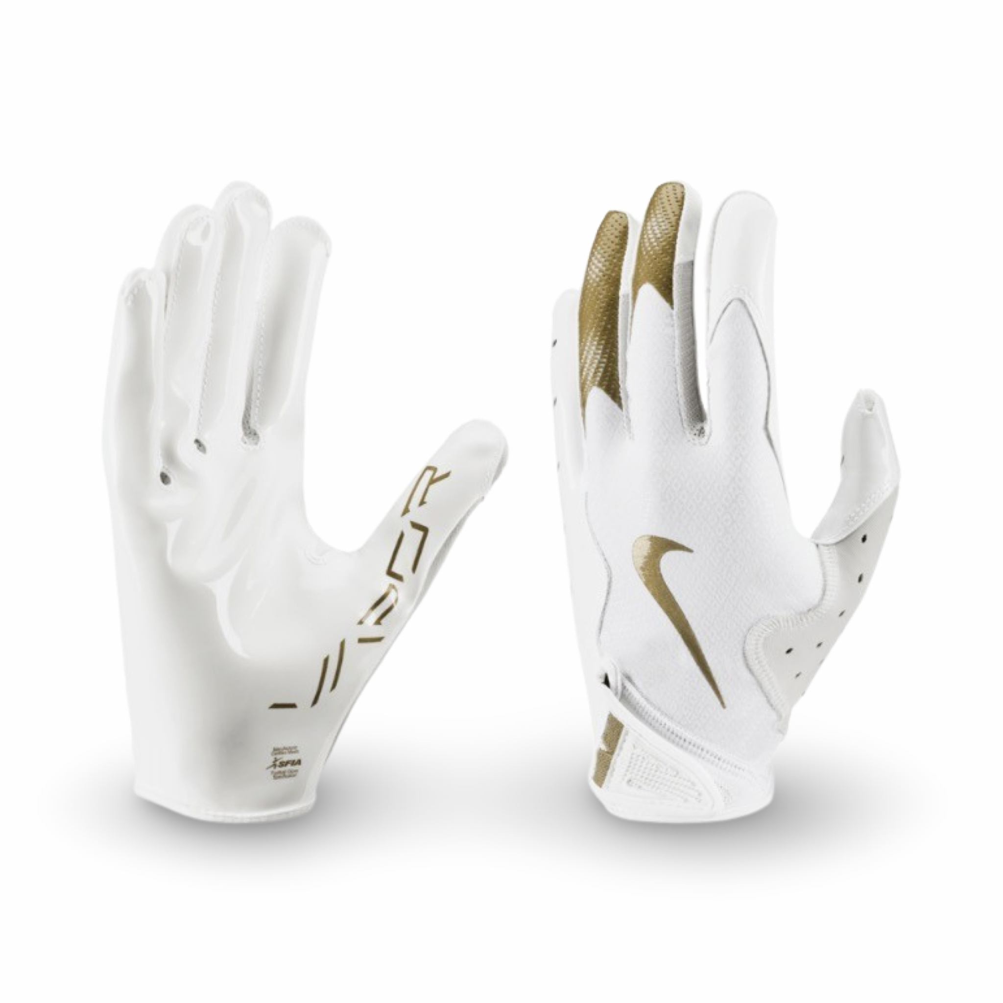 Gold football gloves shop