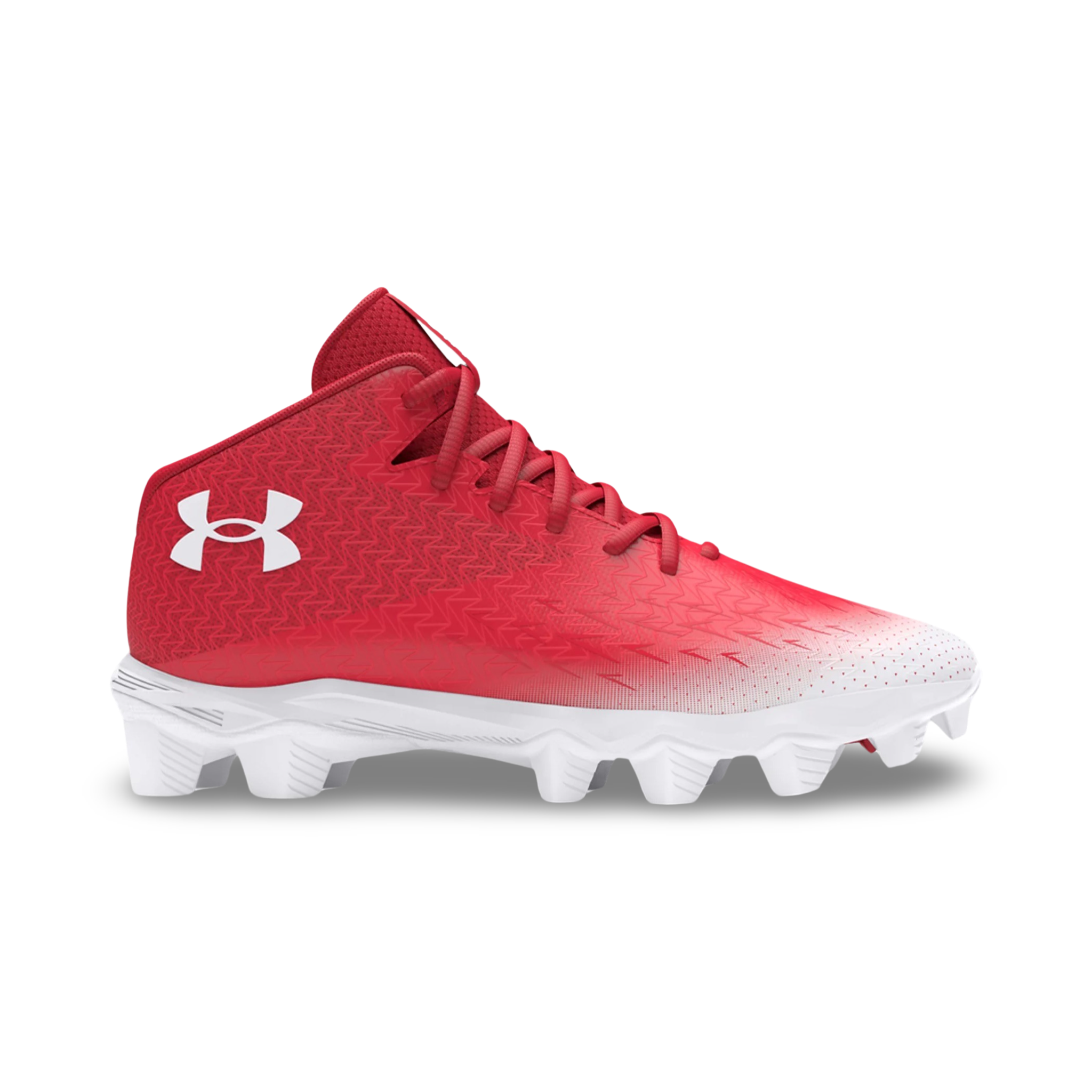 Kid's UA Spotlight Franchise 4 RM JR Football Cleats - Red