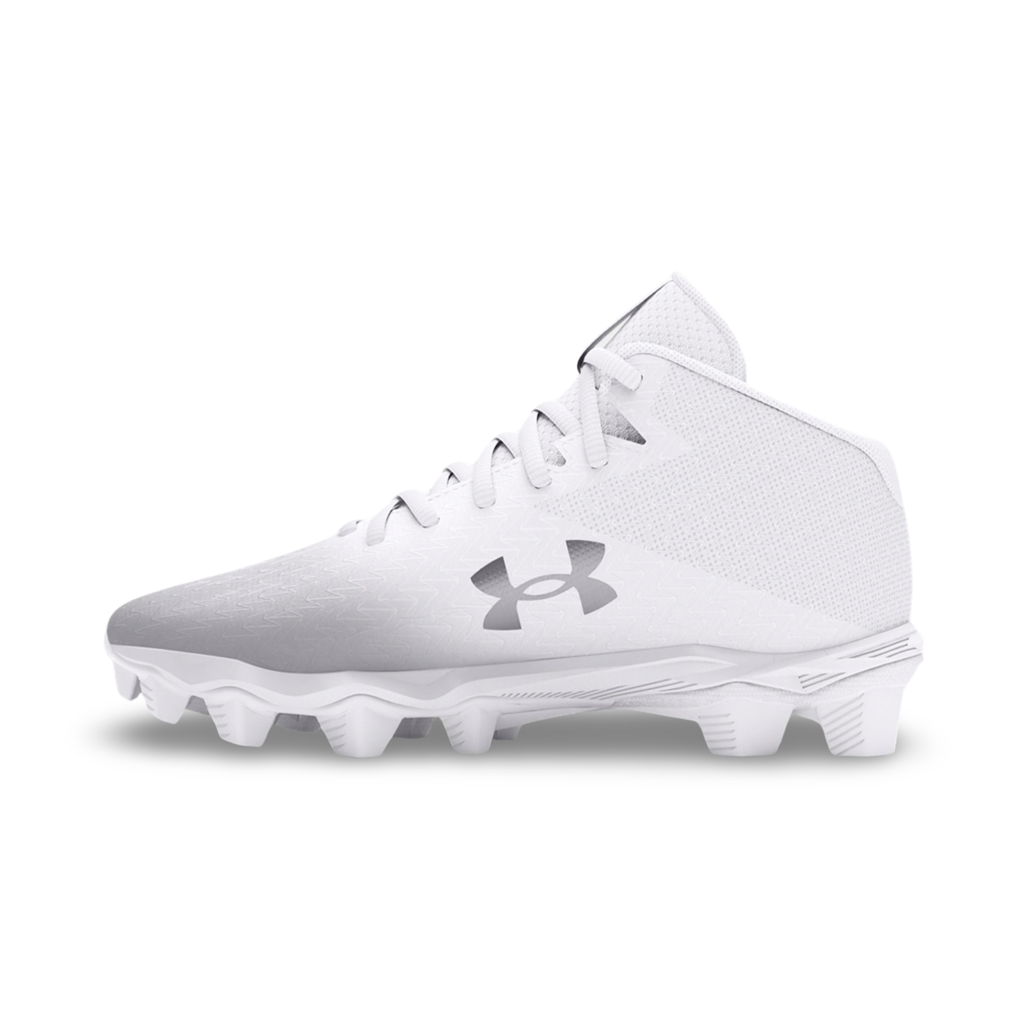 Kid's UA Spotlight Franchise 4 RM JR Football Cleats - Blanc