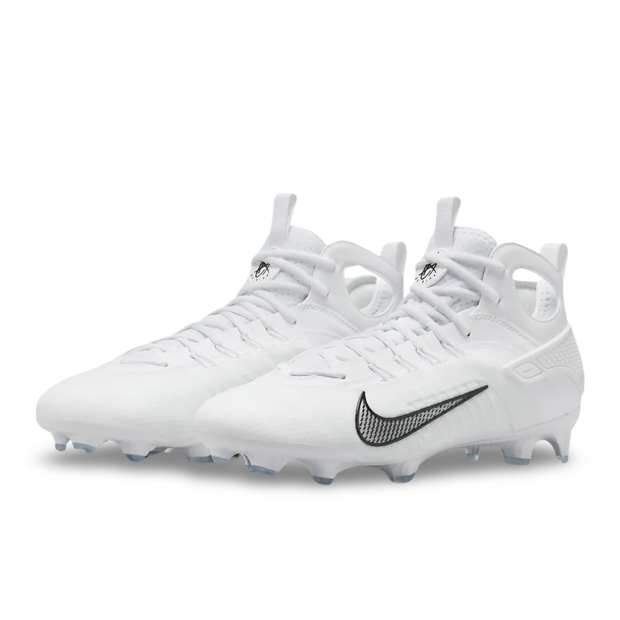 Nike Huarache 9 Elite Mid Football &amp; Lacrosse Cleat - White