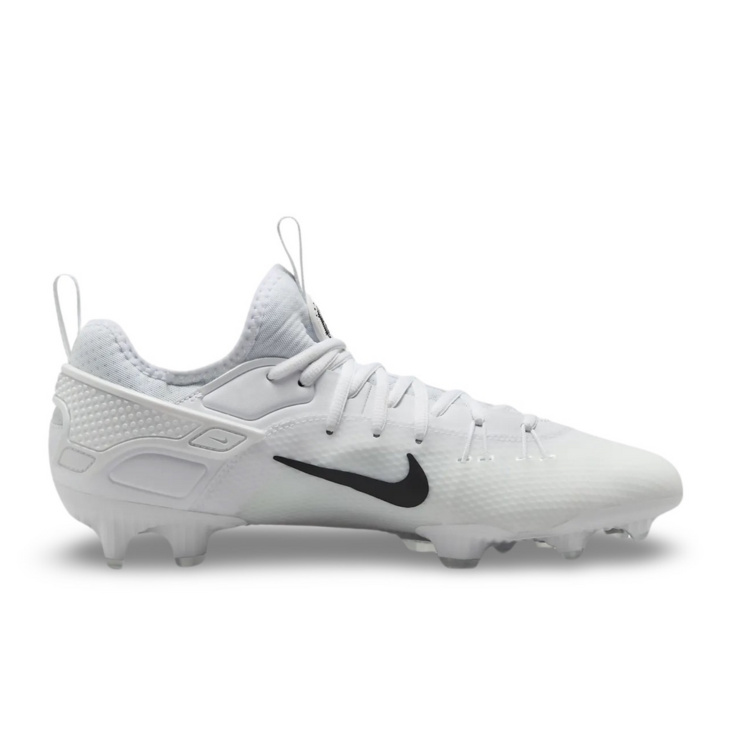 Nike Huarache 9 Elite Low Football & Lacrosse Cleat - White