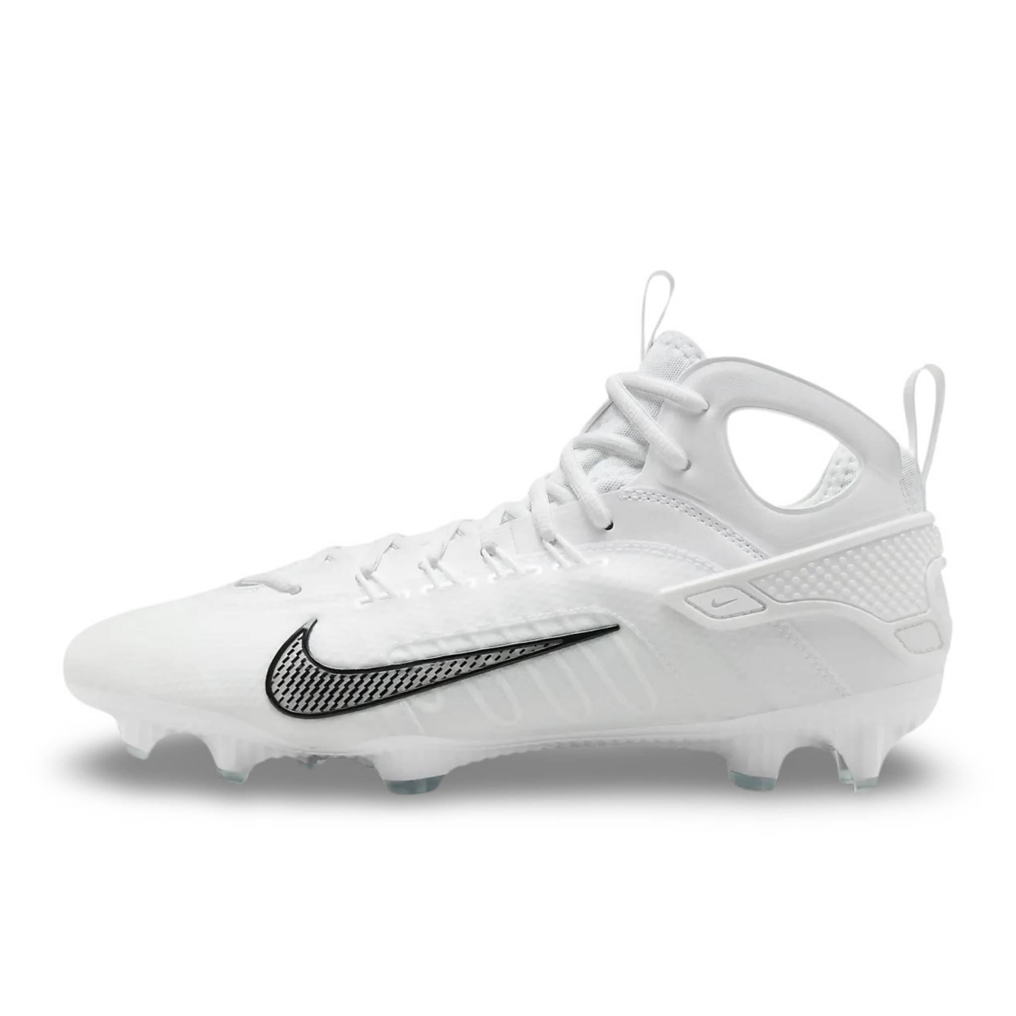 Nike Huarache 9 Elite Mid Football &amp; Lacrosse Cleat - White