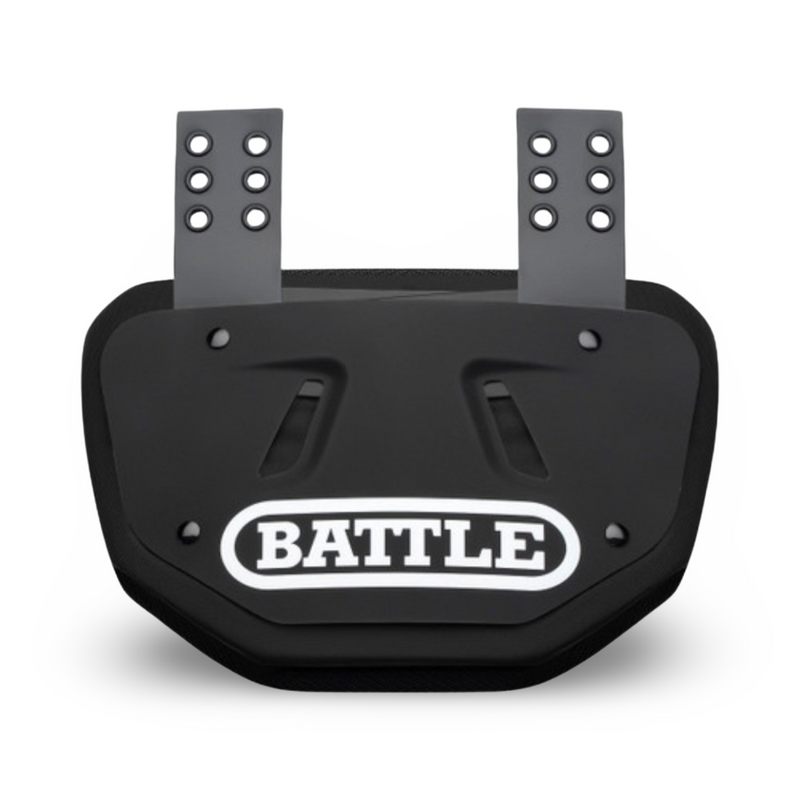 Battle Black Football Back Plate - Adult & Youth