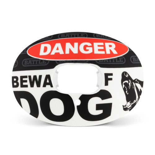 Battle "Beware of Dog" Oxygen Football Mouthguard / Protecteur buccal