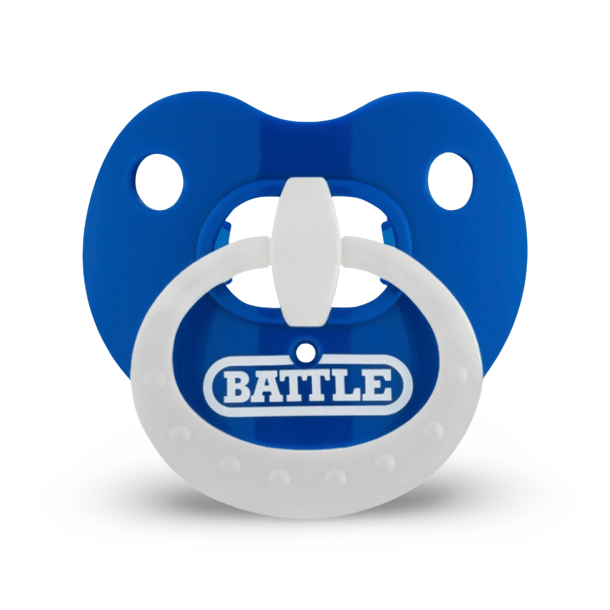 Battle "Binky" Oxygen Football Mouthguard - Blue/White