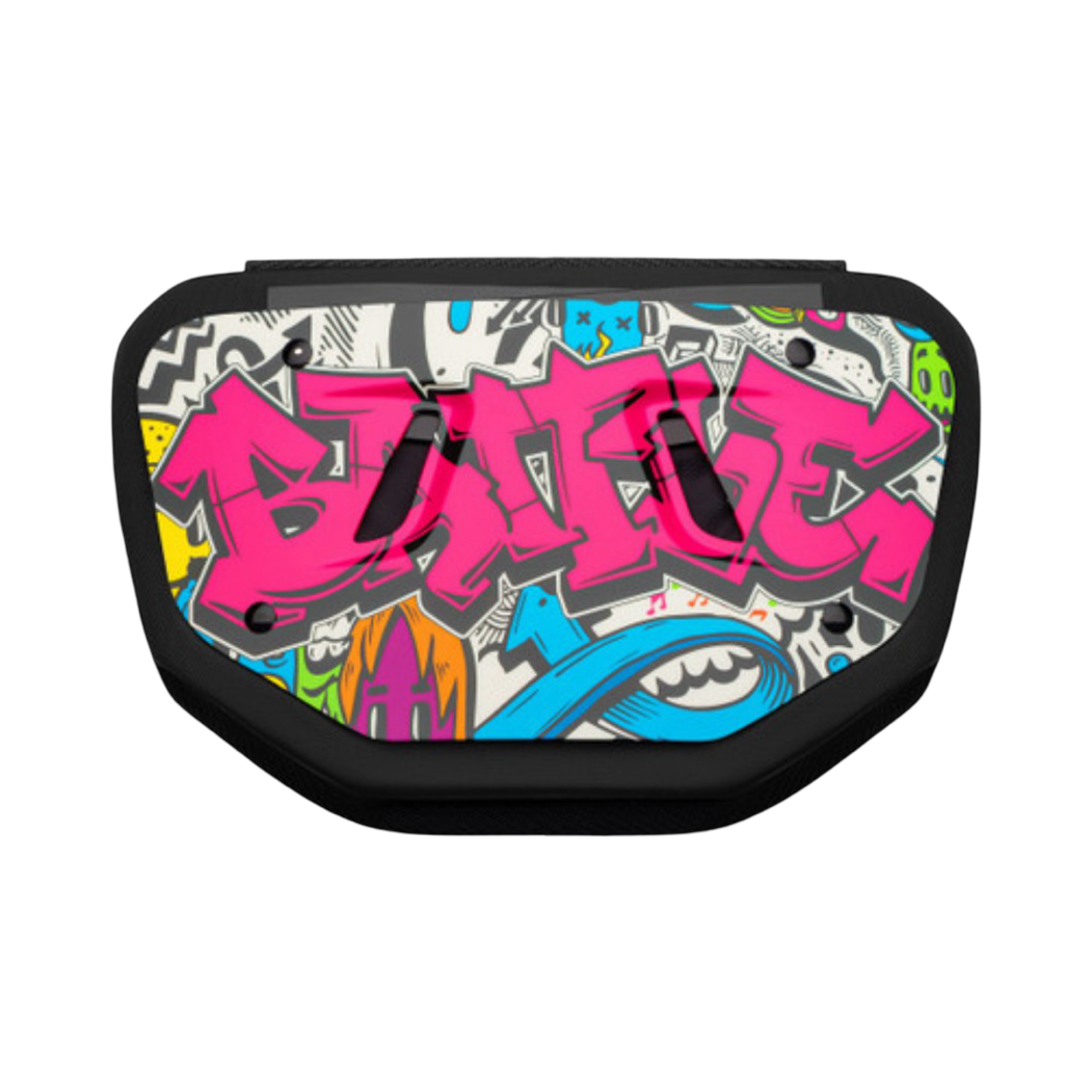 Battle "Graffiti" Chrome Football Back Plate - Adult