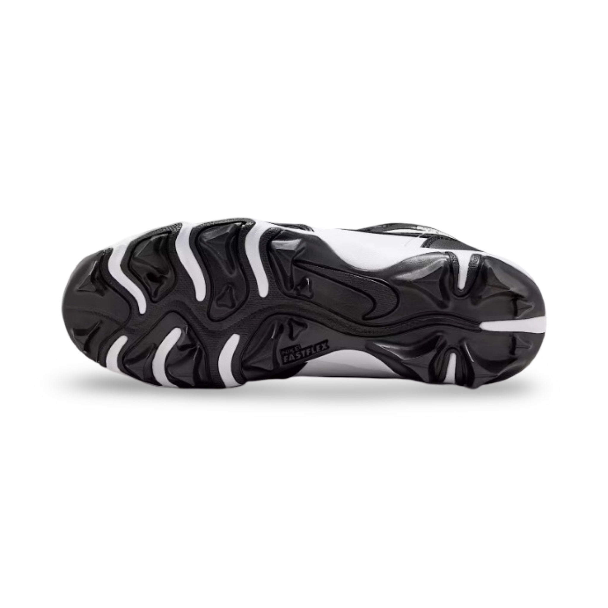 Kids' Jordan 1 Mid Football Cleats - White/Black