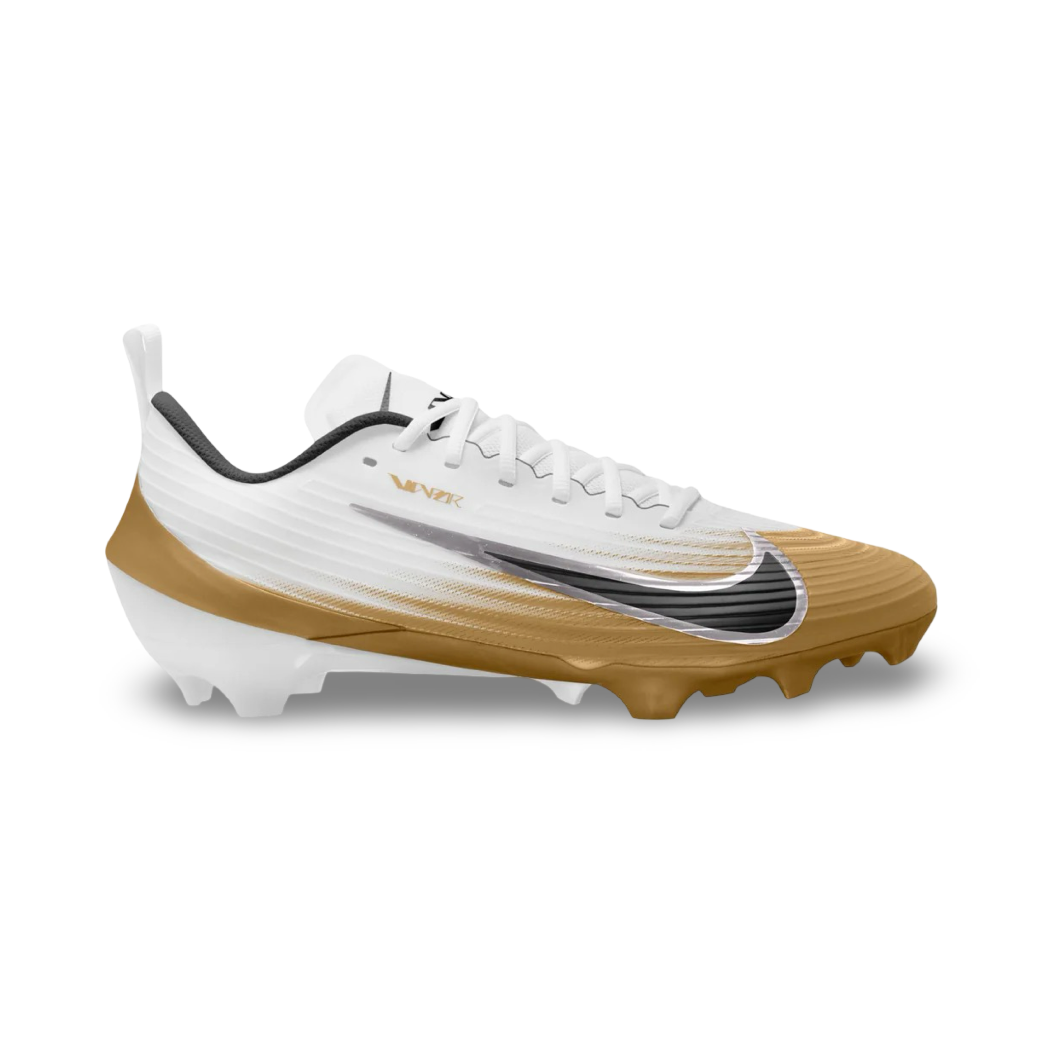 Nike Vapor Speed 3 Football Cleats - White/Gold