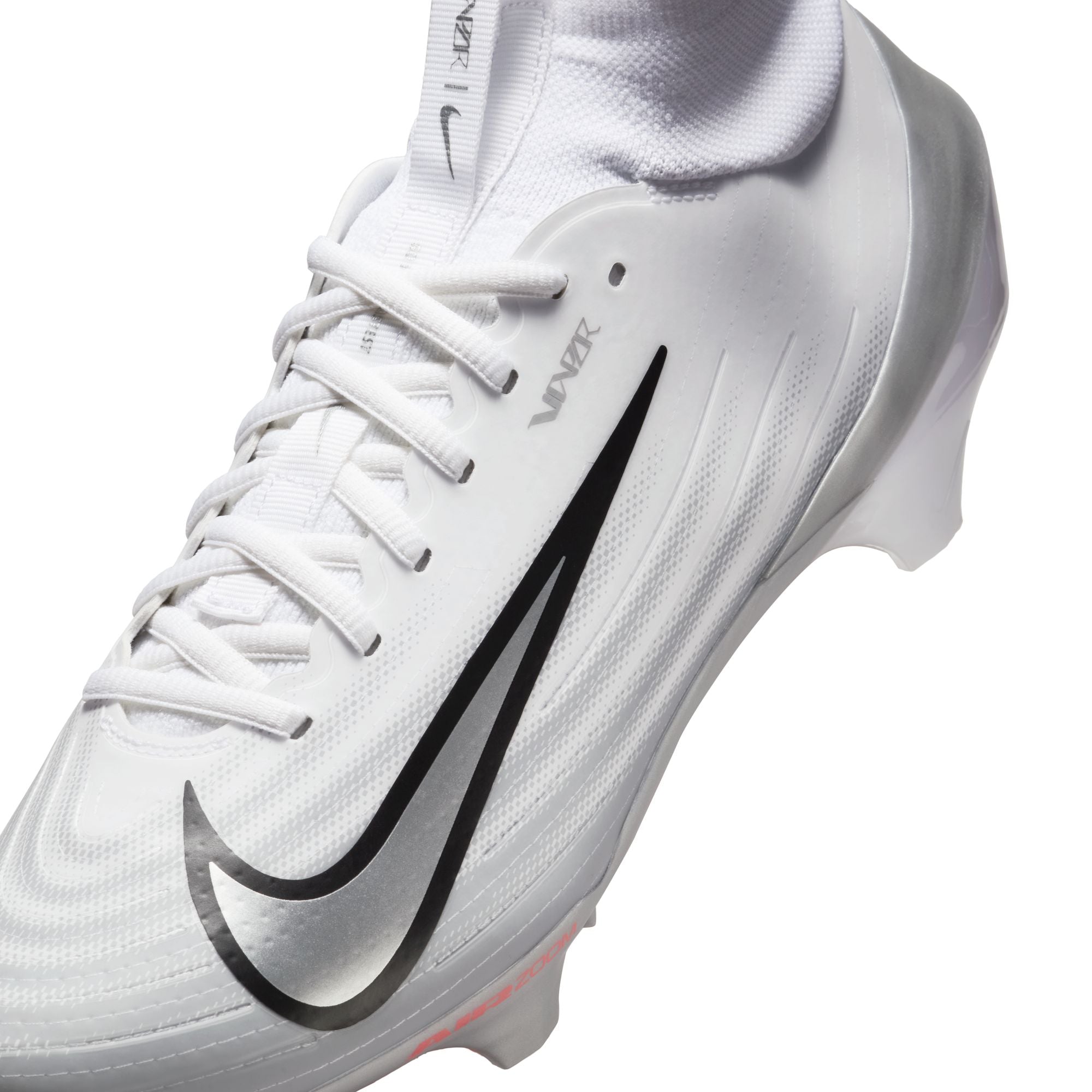 Nike Zoom Air Vapor Pro 1 white Soulier de football cleats