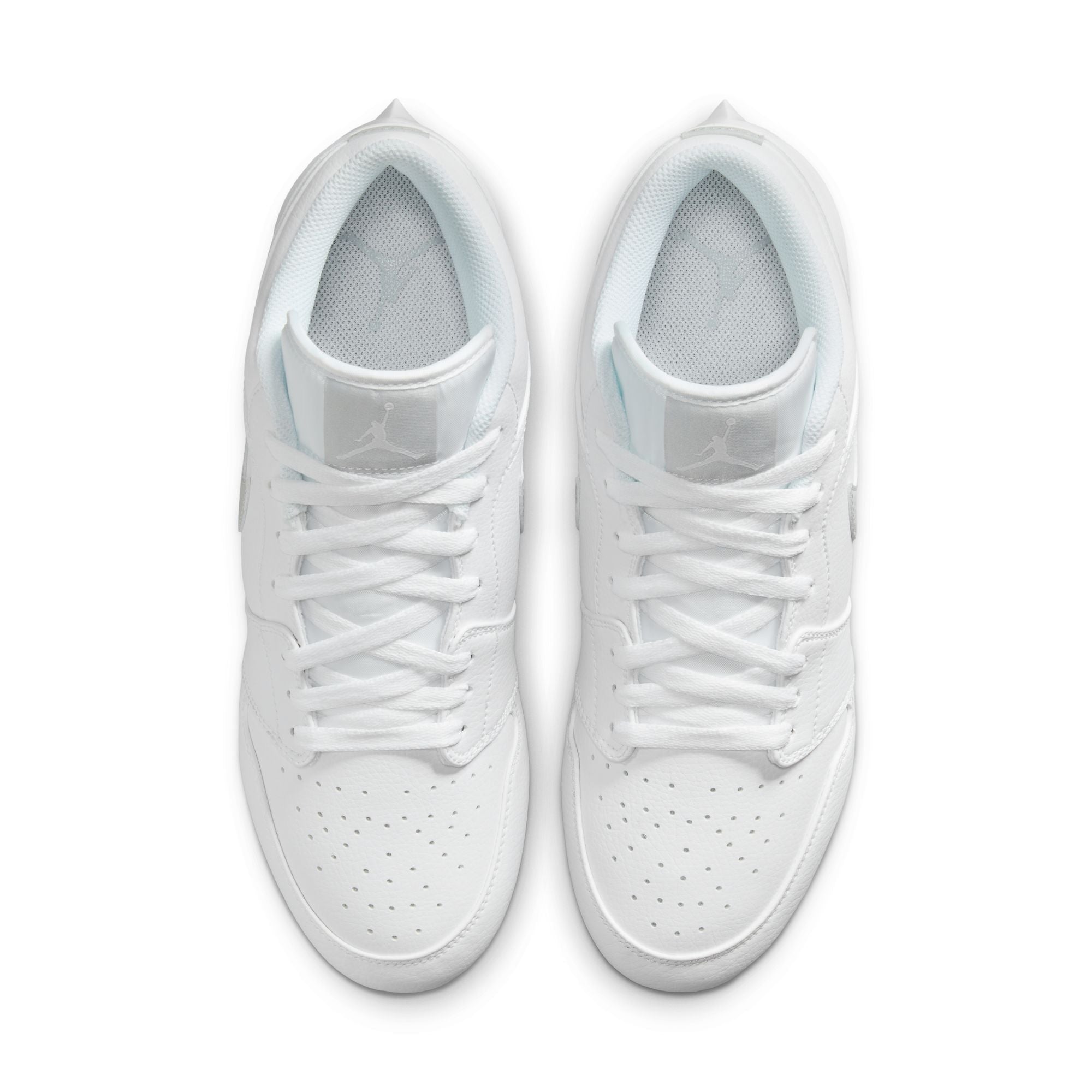 Jordan 1 Low TD Football Cleat - White/White