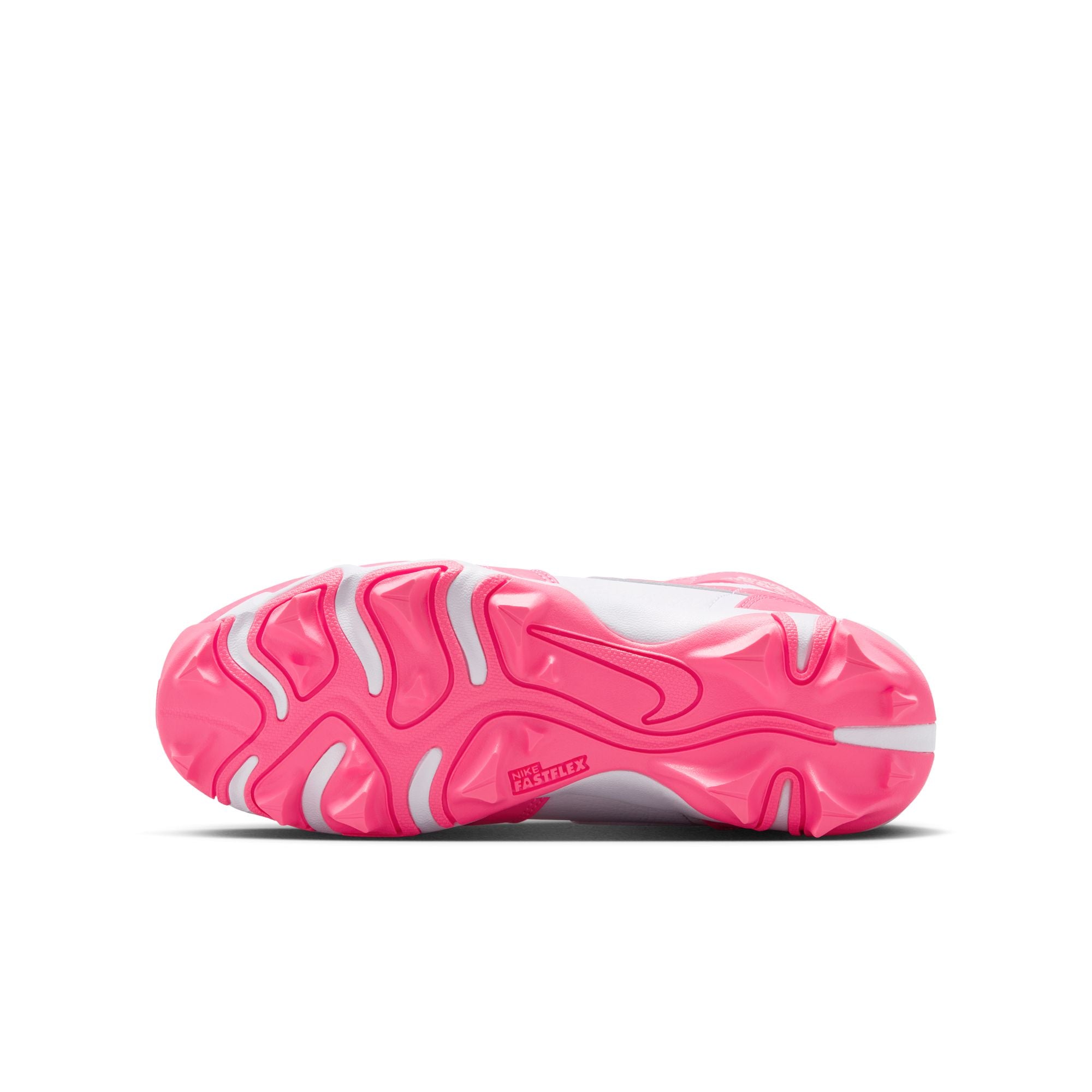 Kids' Jordan 1 Mid Football Cleats - White/Pink