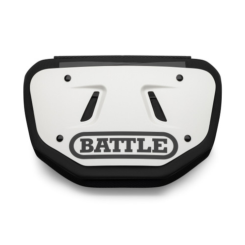 Battle Youth back plate blanche avec logo noir- protège dos