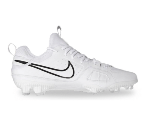 NEW 2024 Nike Huarache 9 Varsity LAX white Football and Lacrosse cleat- Soulier de football et Lacrosse Huarache blanc