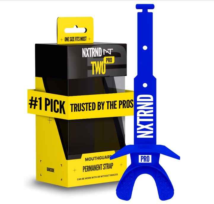 Nxtrnd Two Pro Protège-dents de football, sangle permanente, convient aux adultes et aux jeunes