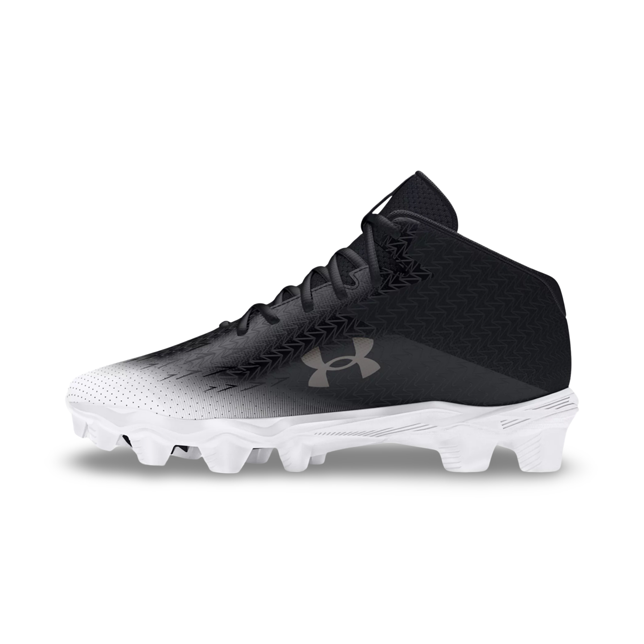 Kid's UA Spotlight Franchise 4 RM JR Football Cleats - Black